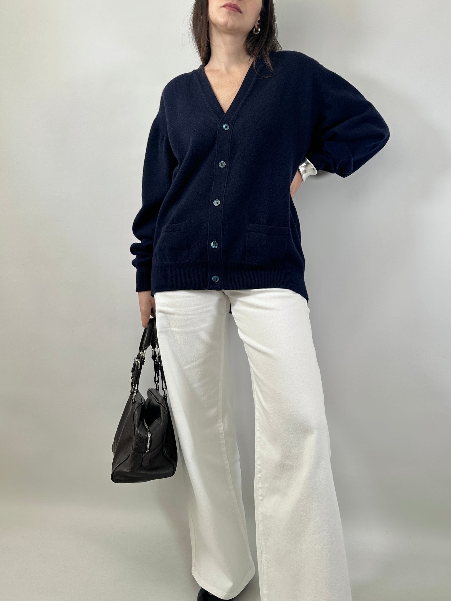 Luxury Geelong Lambswool Cardigan Made in Scotland