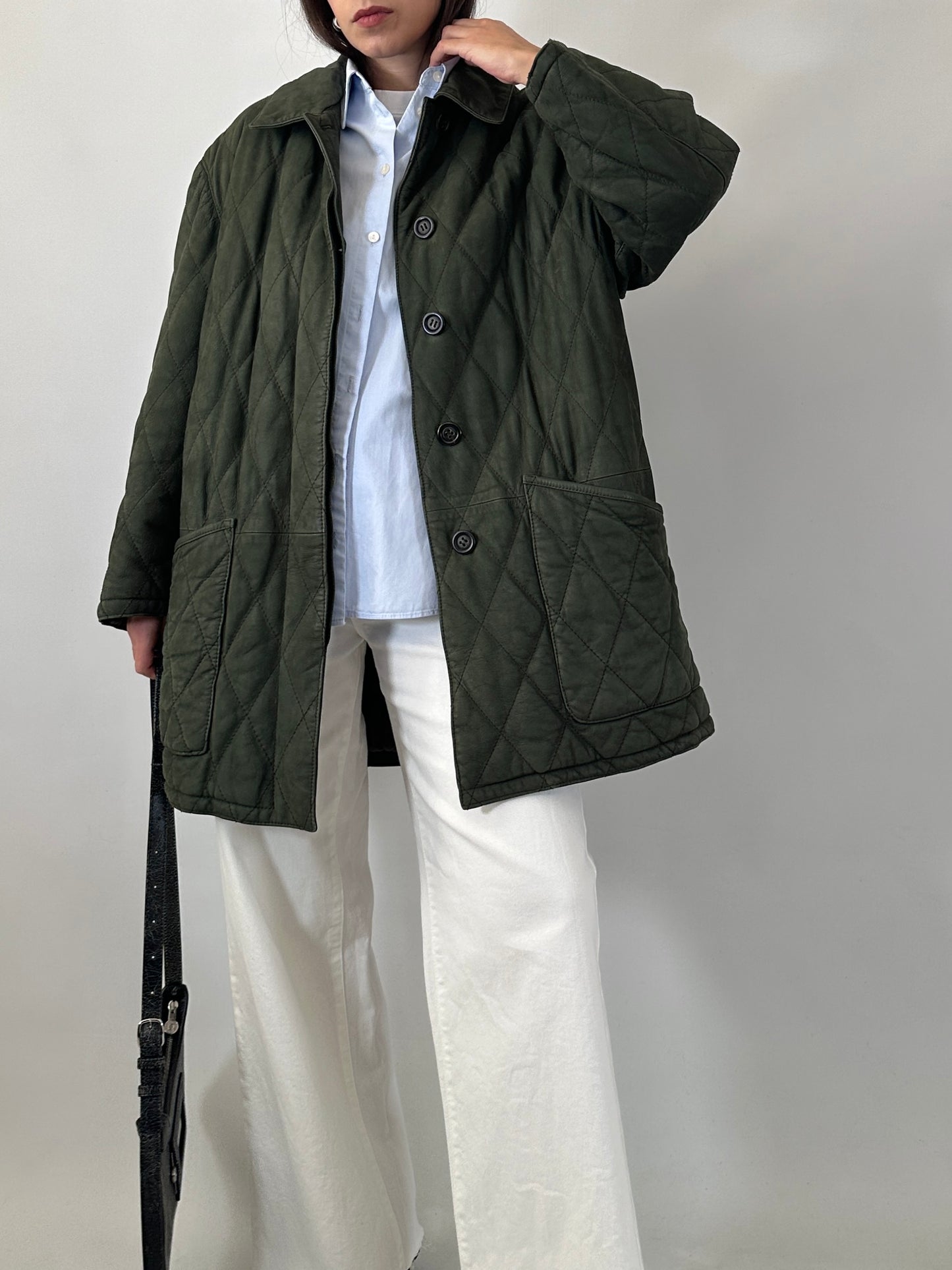 Tailor-made quilted leather jacket