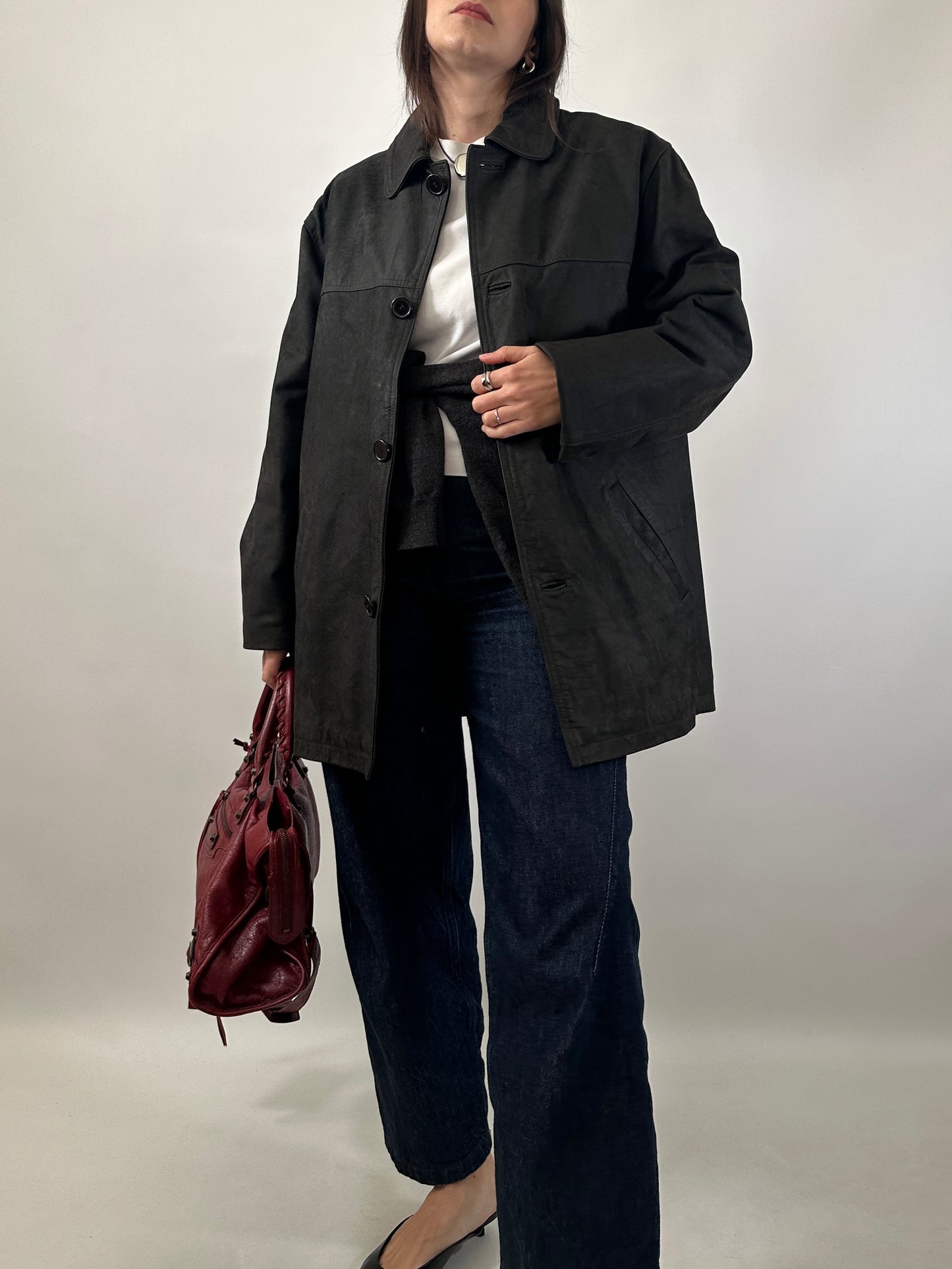 Black Buffalo Leather Jacket