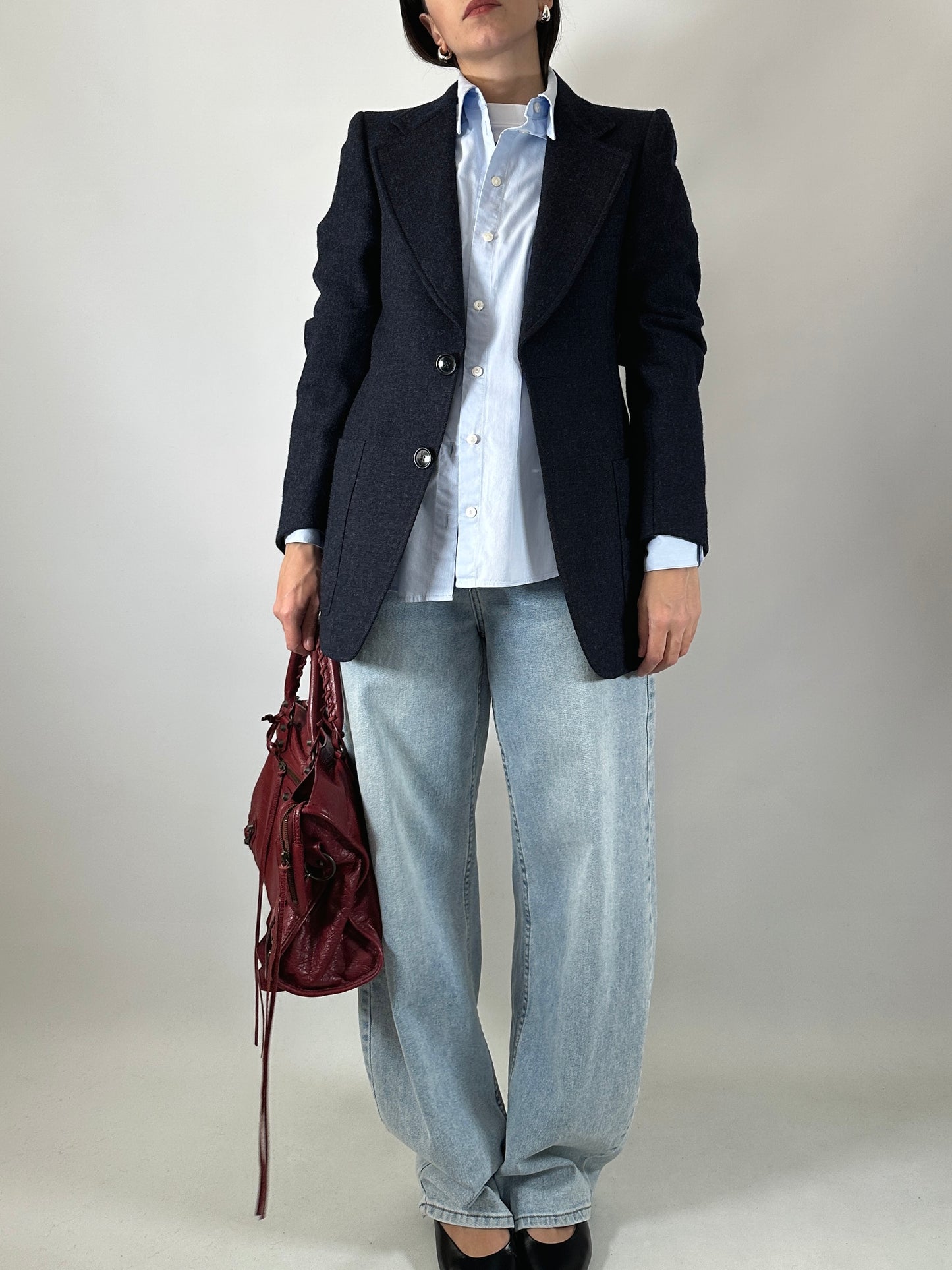 Slim fit blue blazer