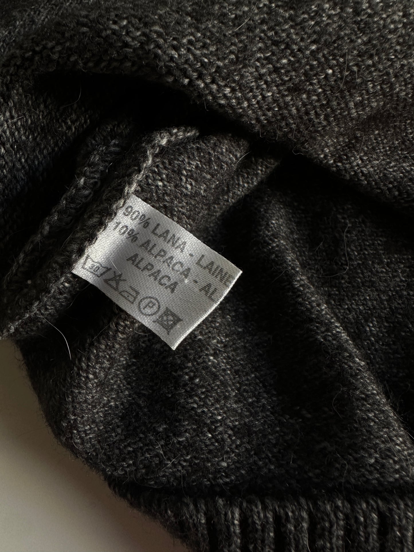 Wool&Alpaca Polo Collar Sweater
