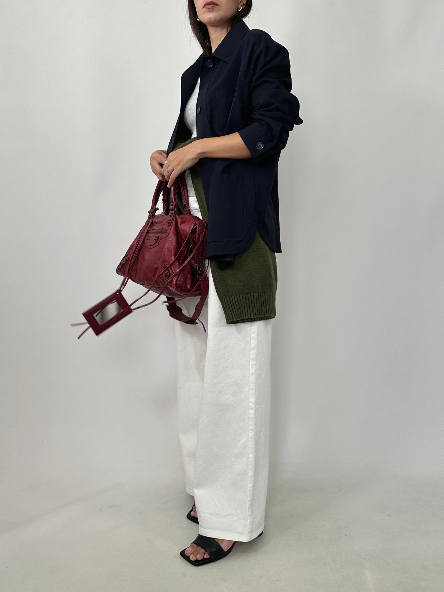 Max Mara Navy Wool Overshirt