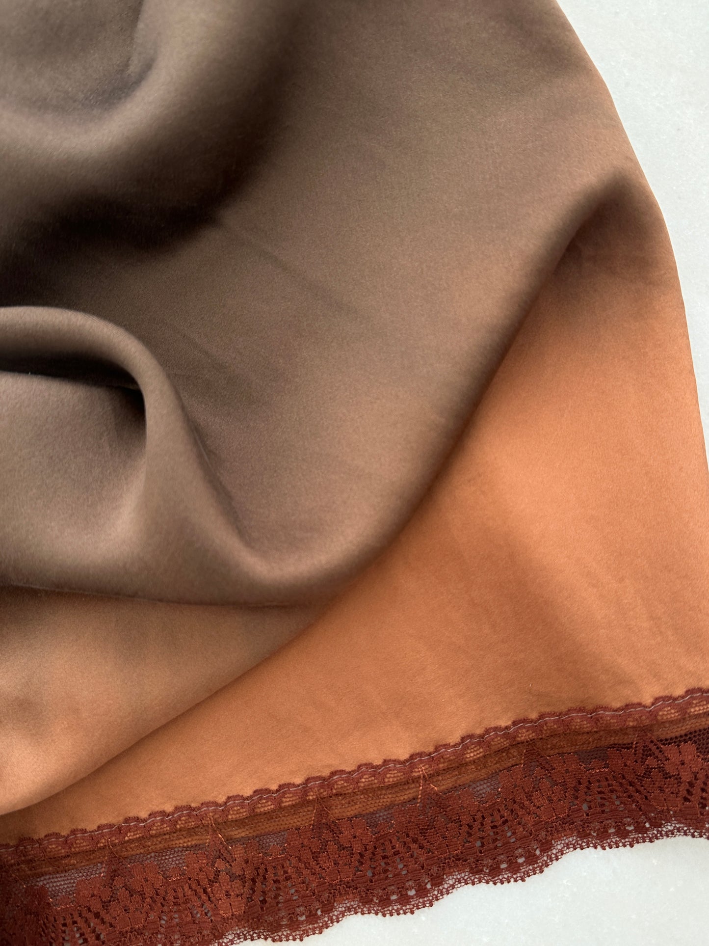 Dégradé Pure Silk Slip Skirt