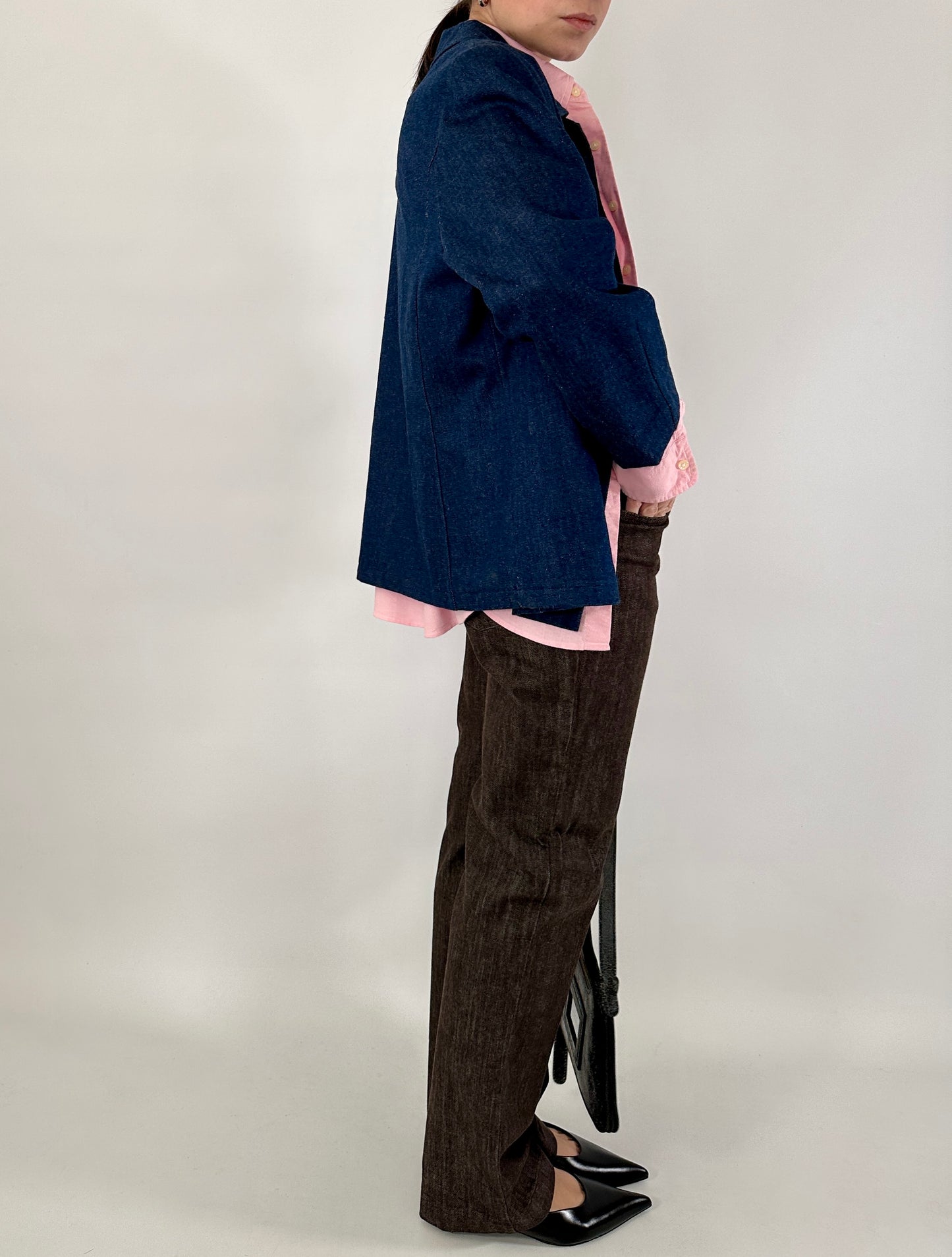 Max Mara chocolate straight jeans