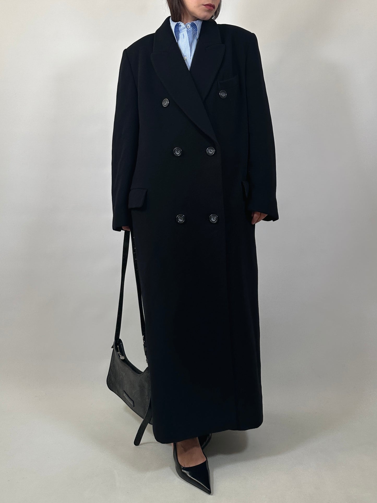 Vintage Extra Long Wool&Cashmere Coat