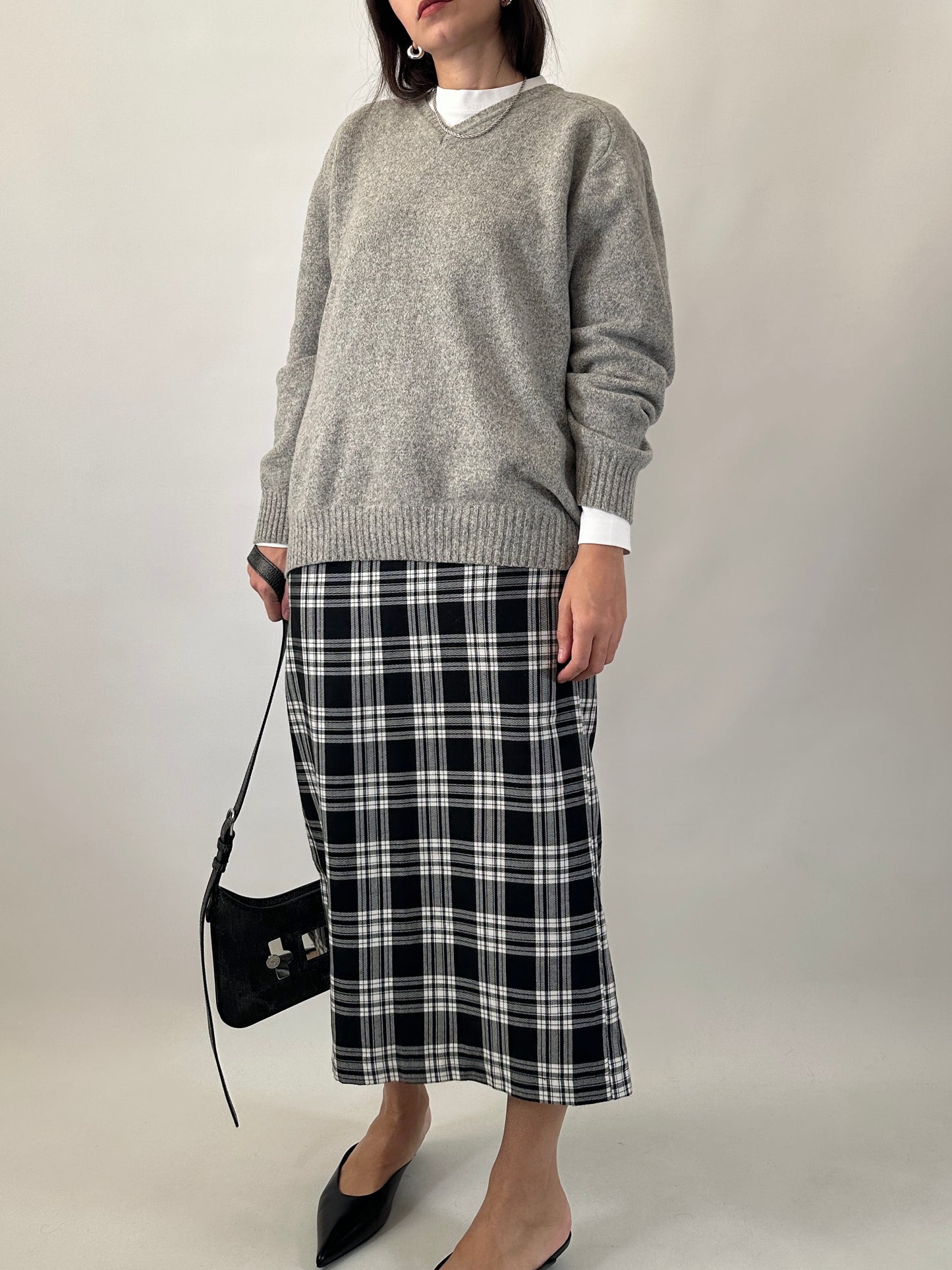 Soft wool blend V-neck sweater