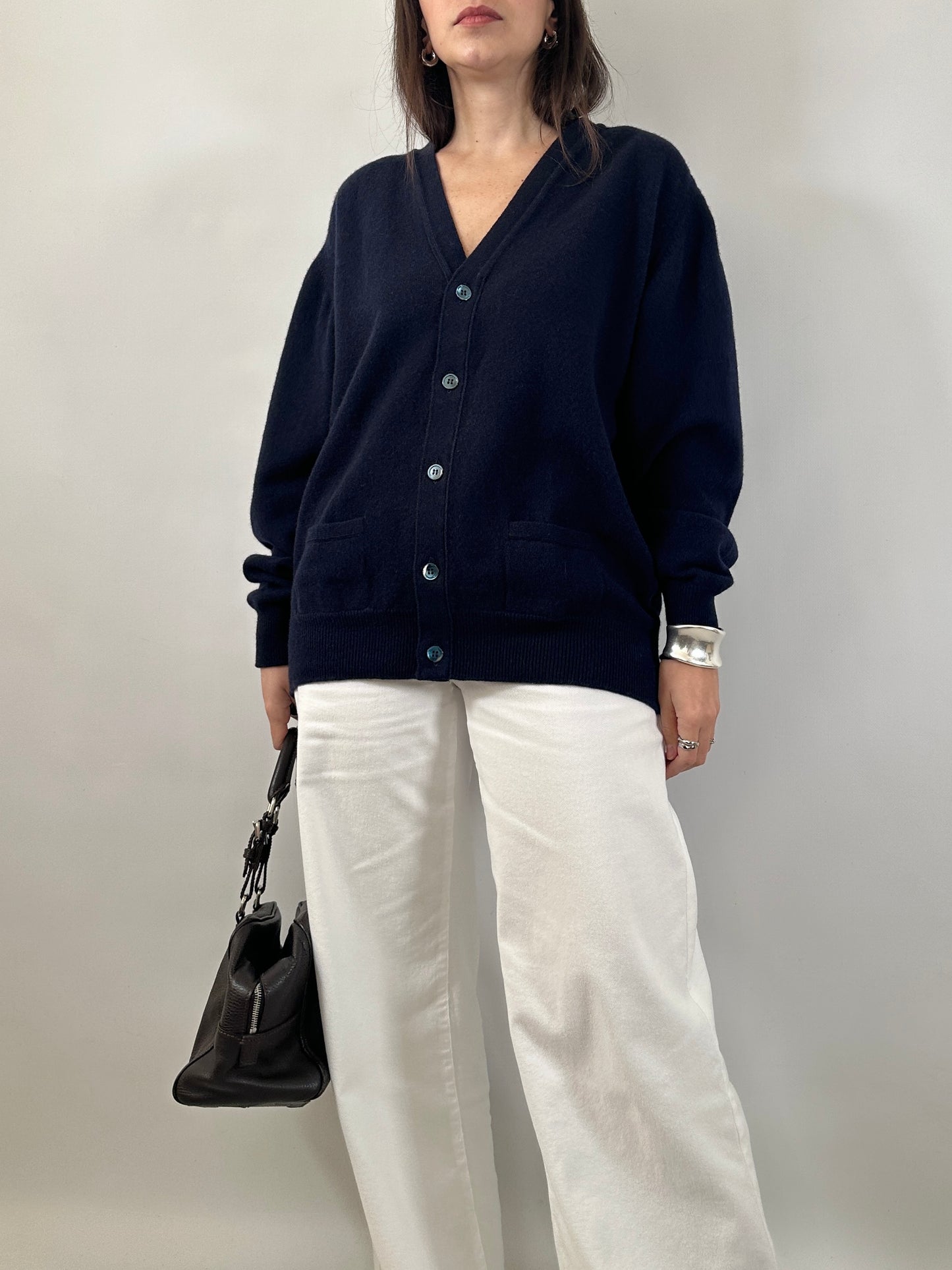 Luxury Geelong Lambswool Cardigan Made in Scotland
