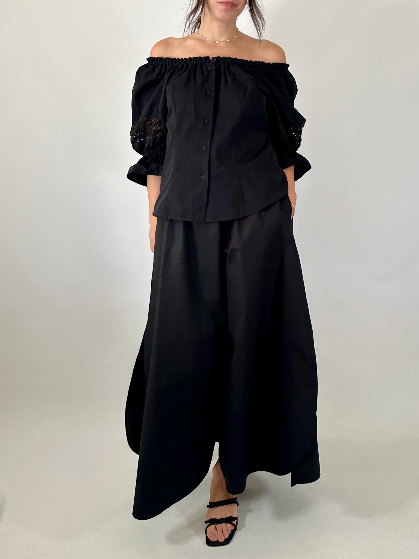 Boho off-shoulder blouse