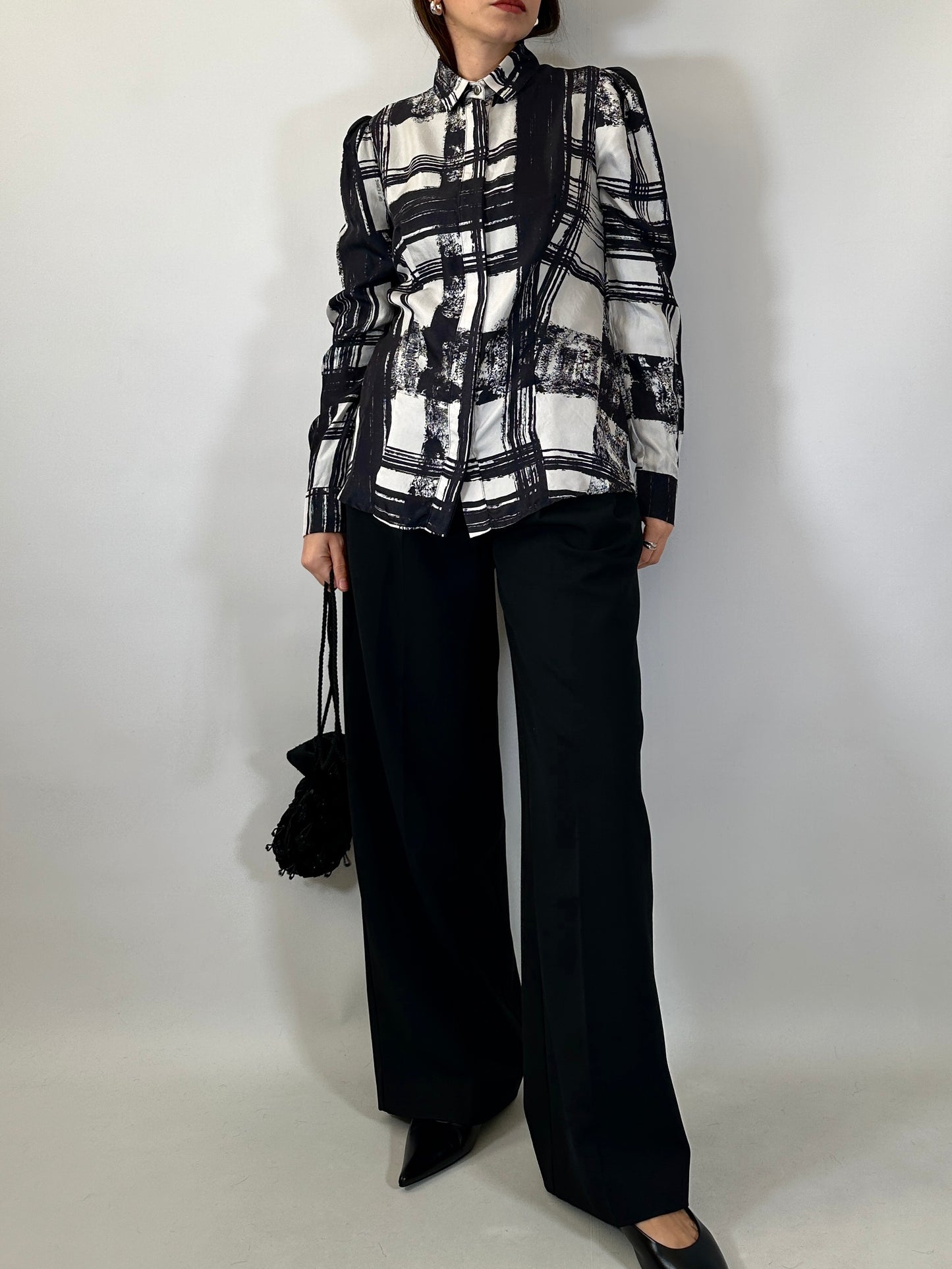 Ferré Vintage Silk Printed Shirt