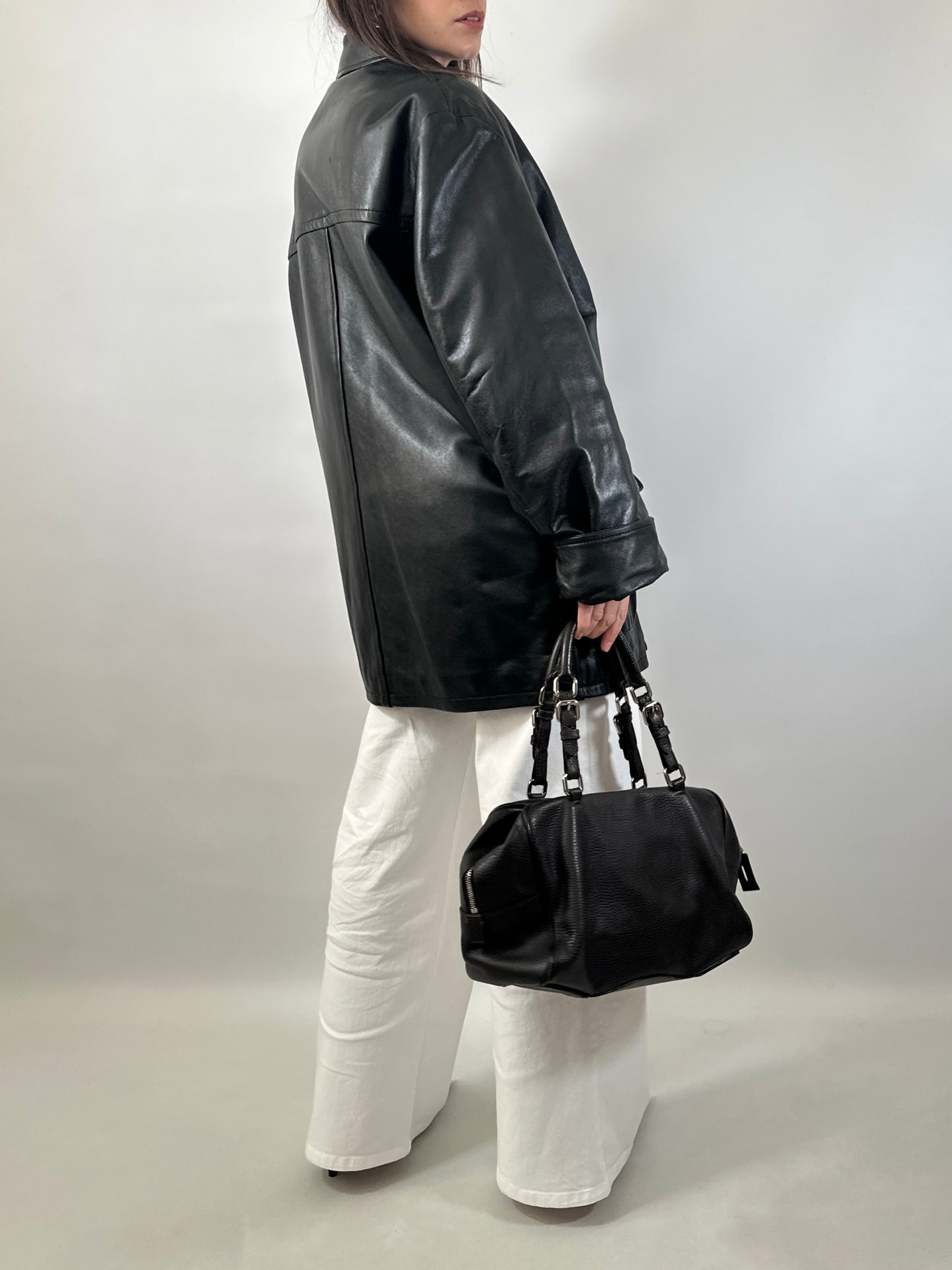 Soft Leather Utility Jacket