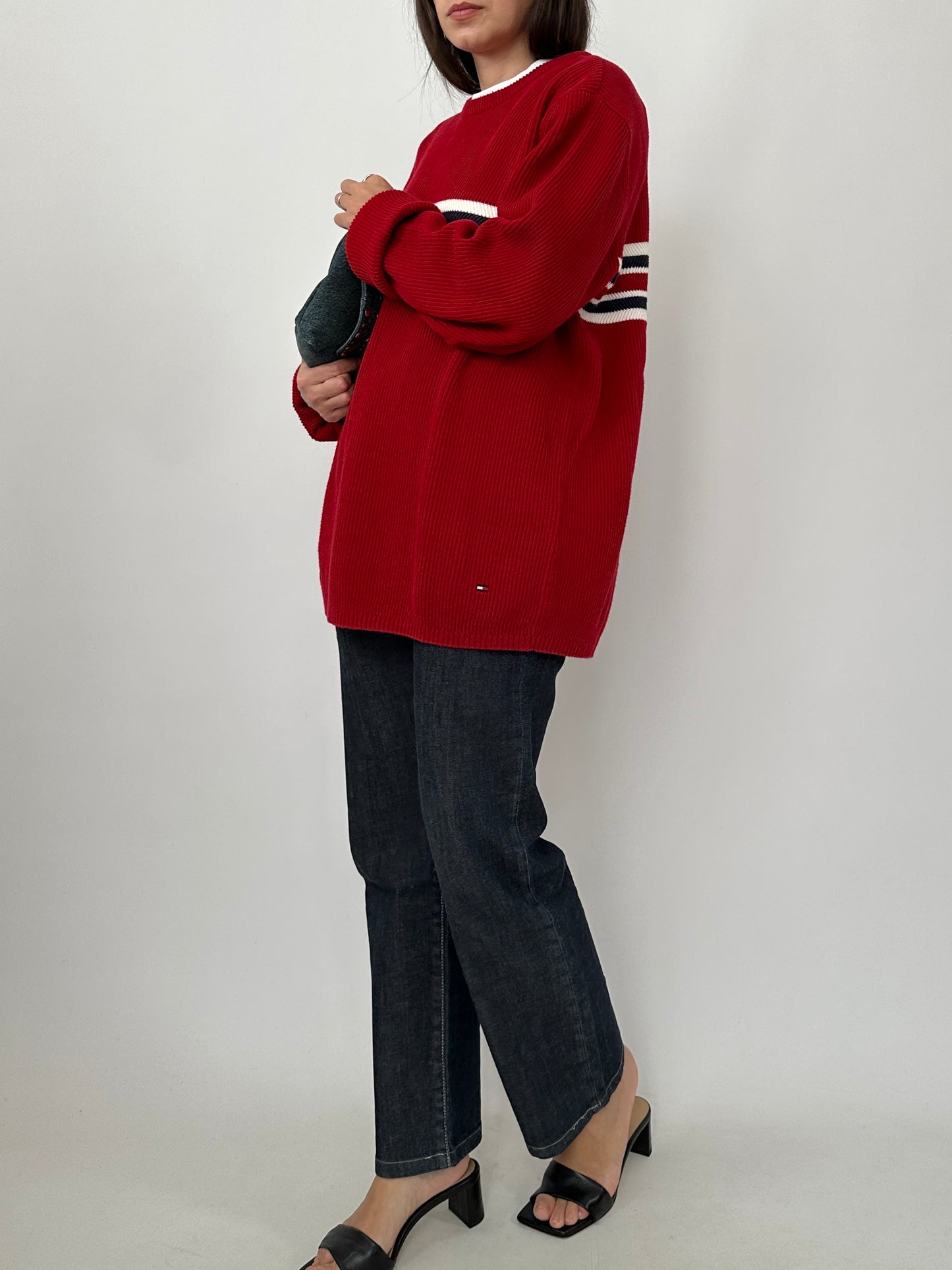 Tommy Hilfiger Rib Knit Pure Cotton Sweater