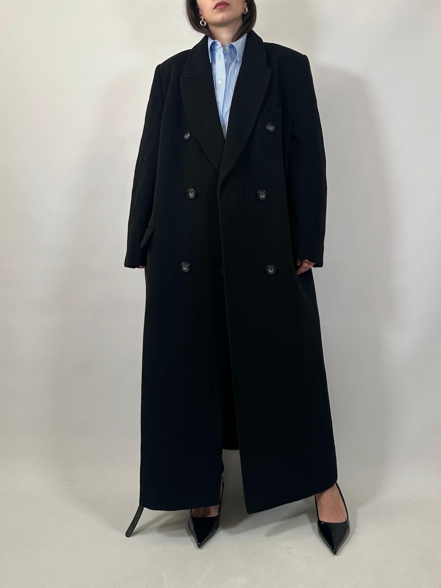 Vintage Extra Long Wool&Cashmere Coat
