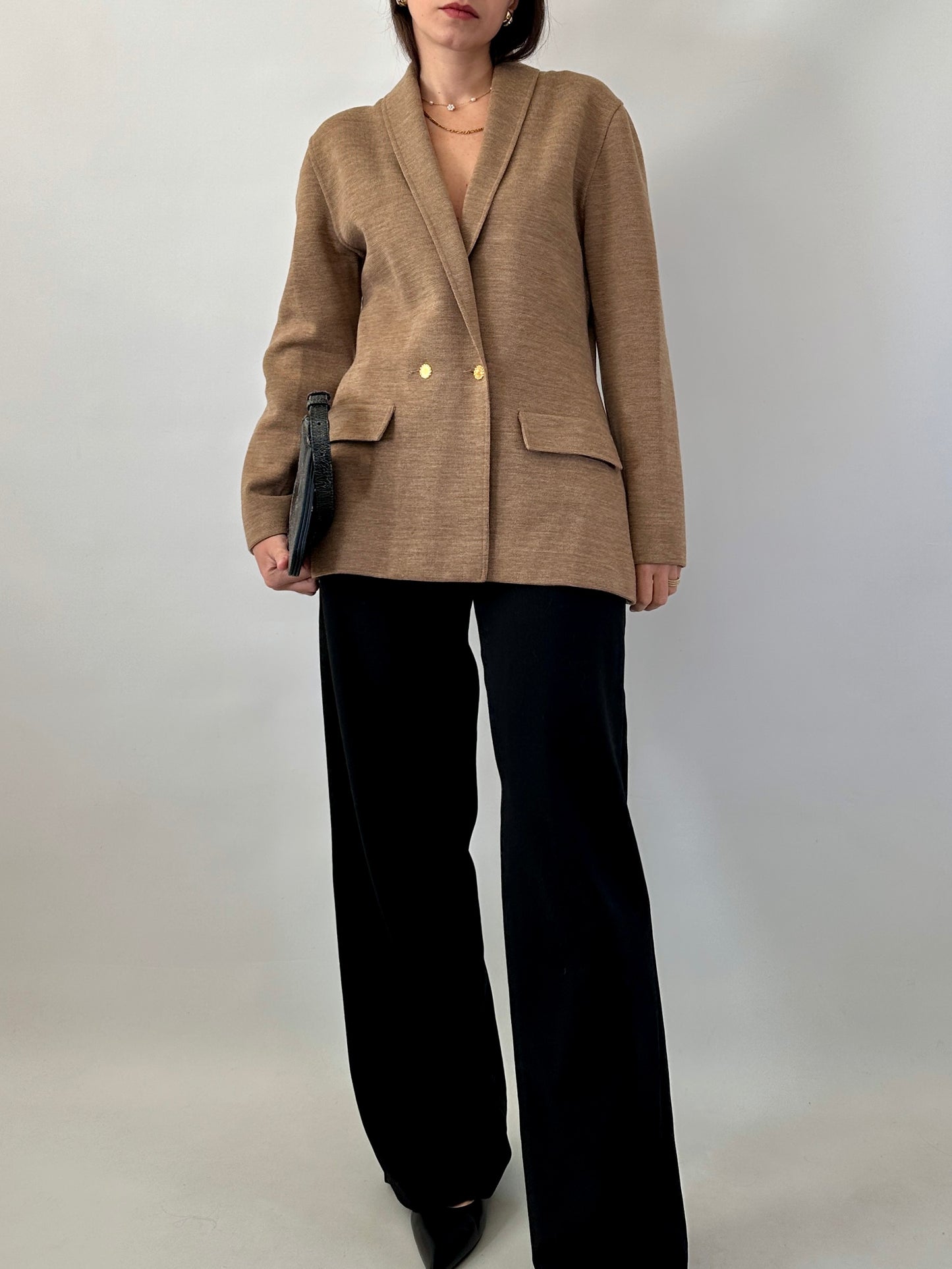 Vintage knitted wool jacket