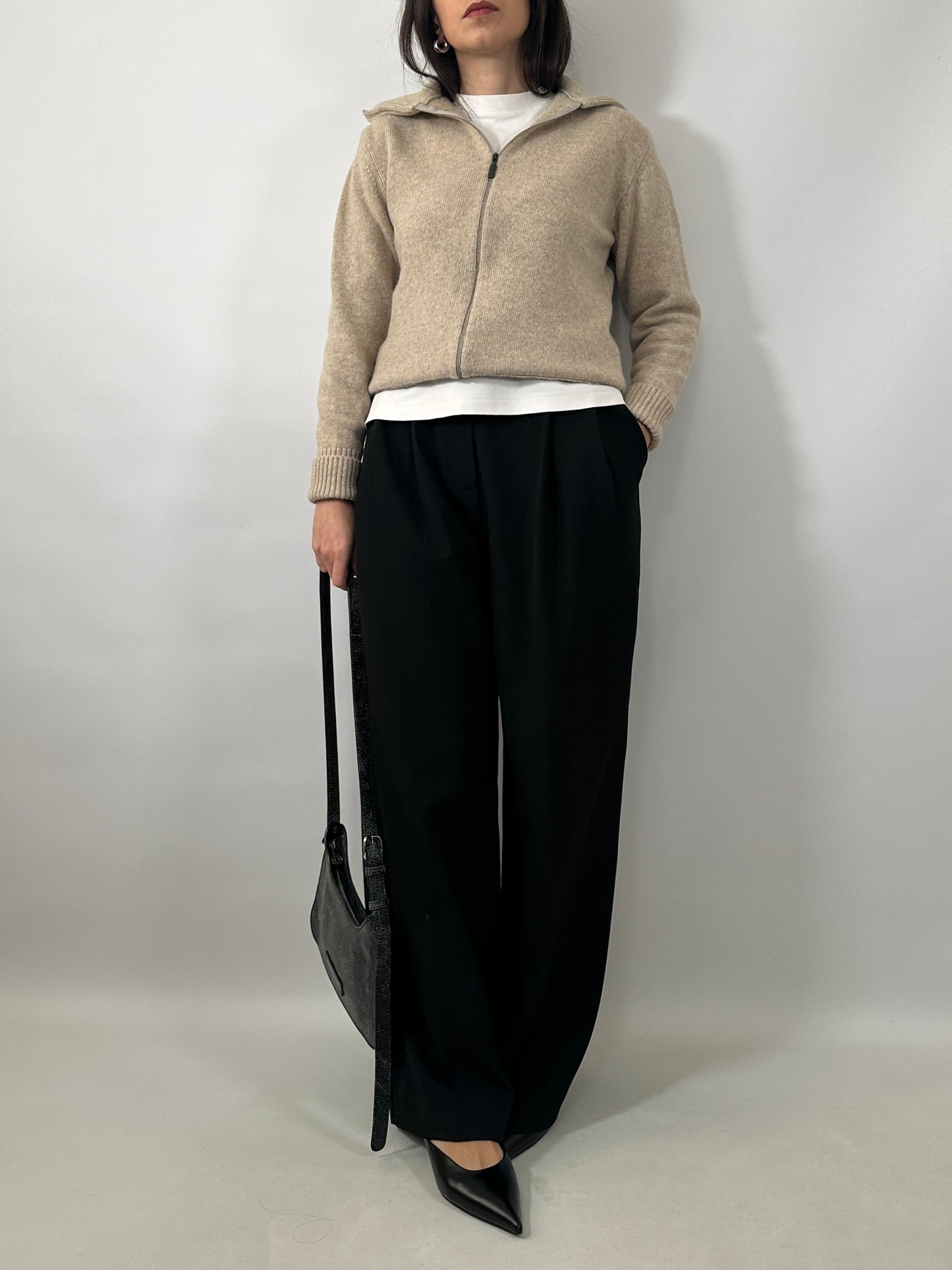 Soft Lambswool Zip Cardigan