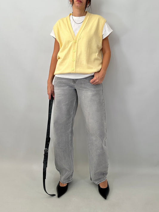 Button front sweater vest