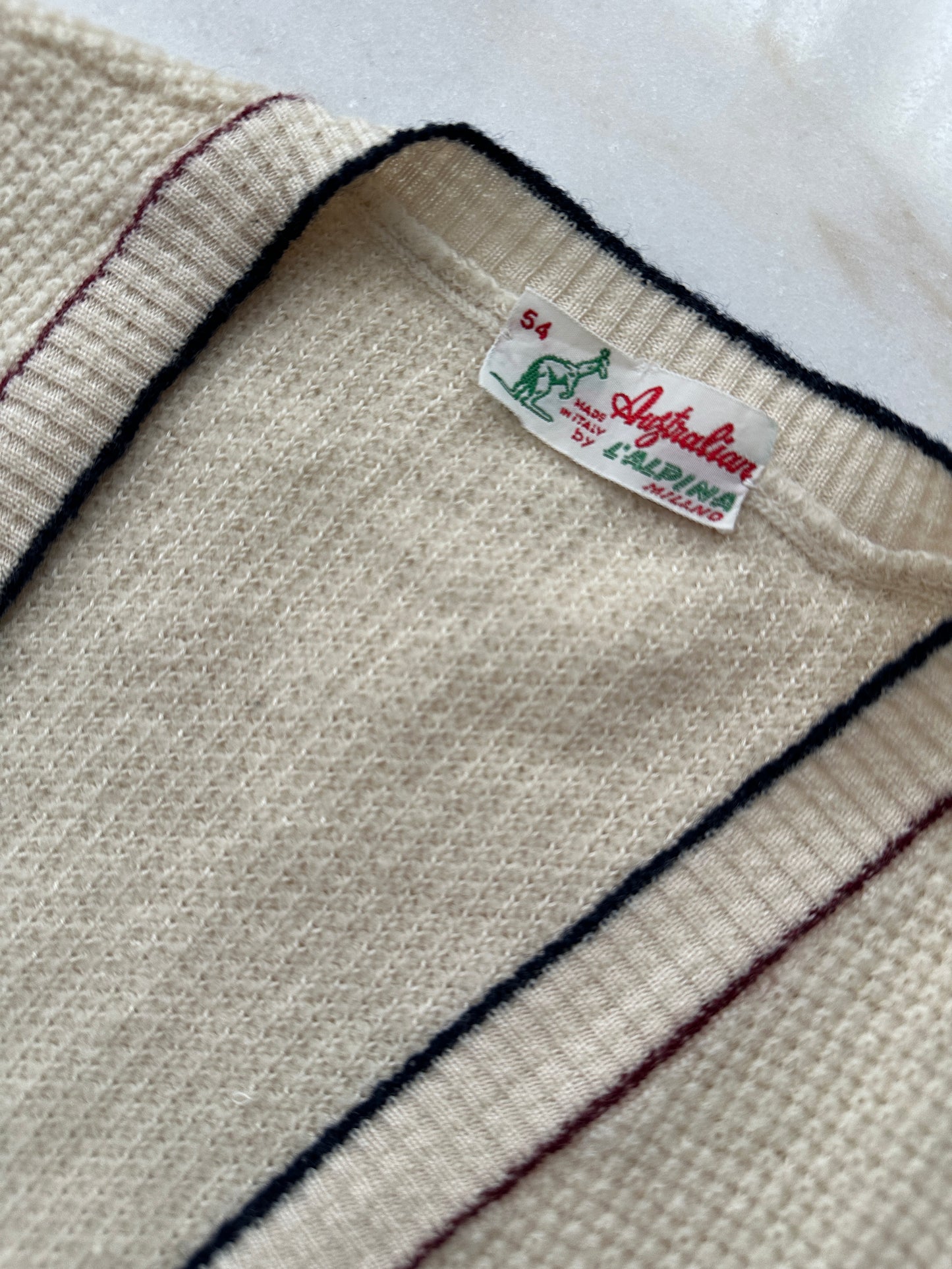 Vintage Australian Textured Knit Vest