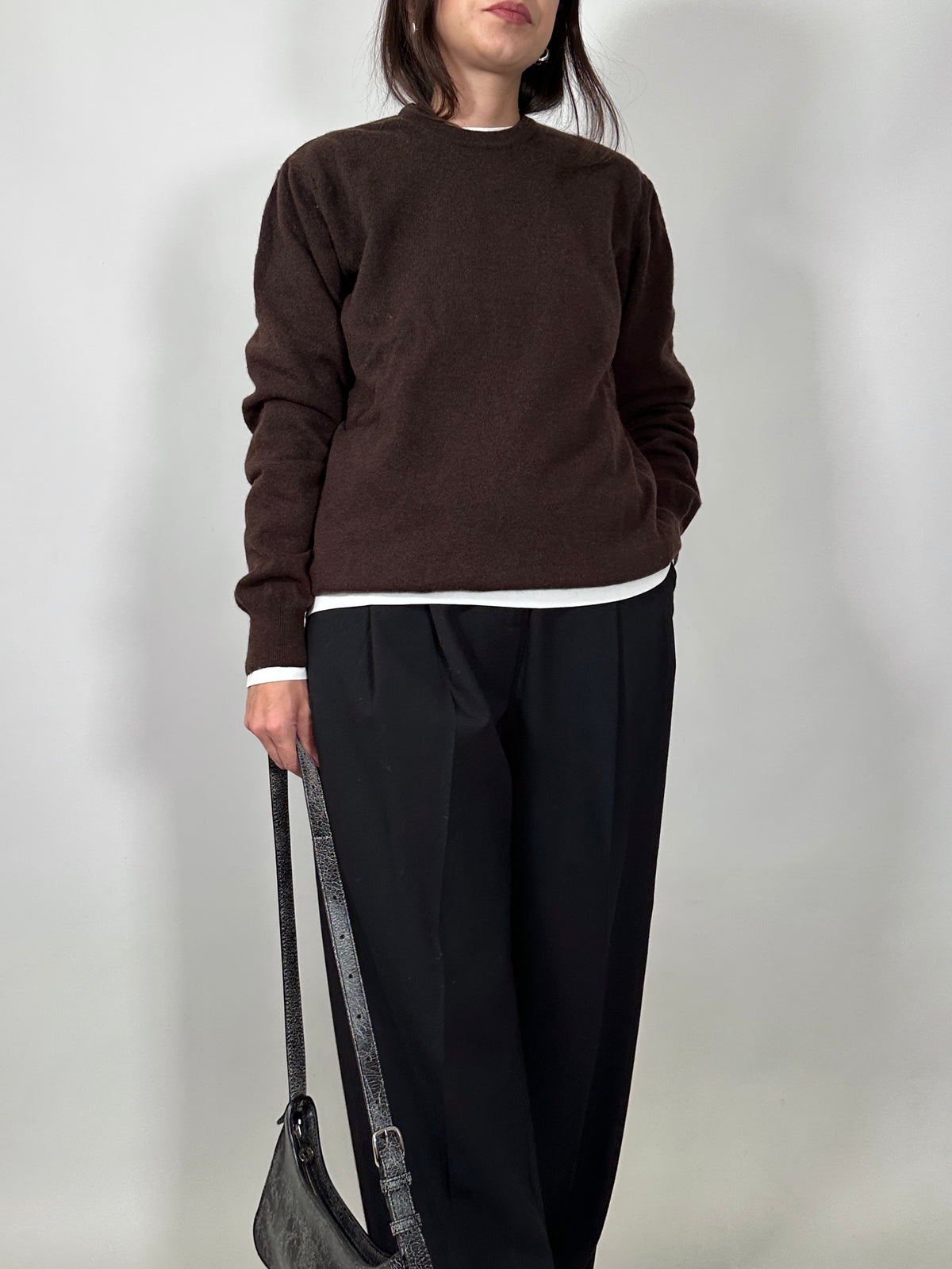 Chocolate Brown Wool Sweater