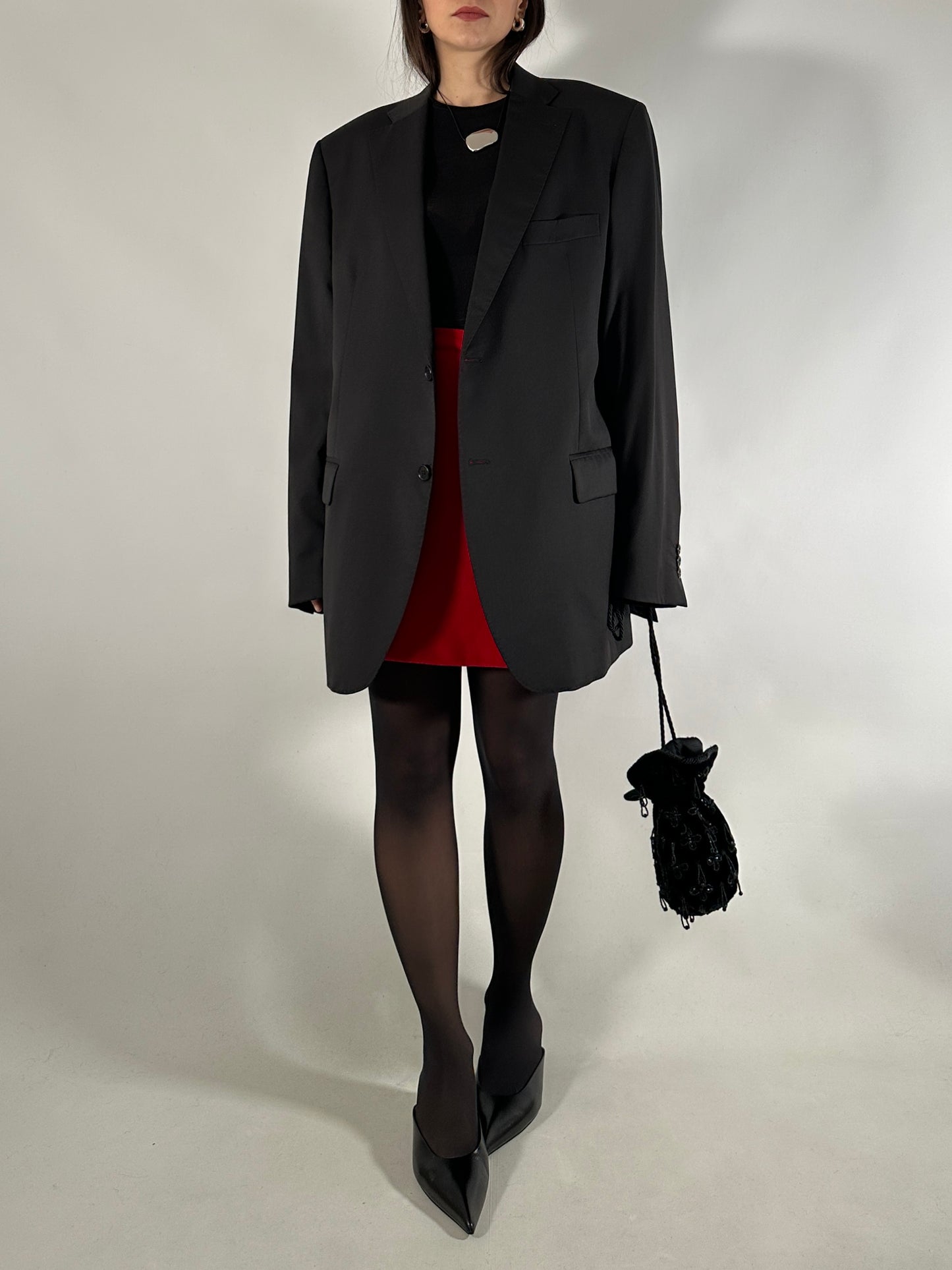 Vintage Black Tailored Blazer