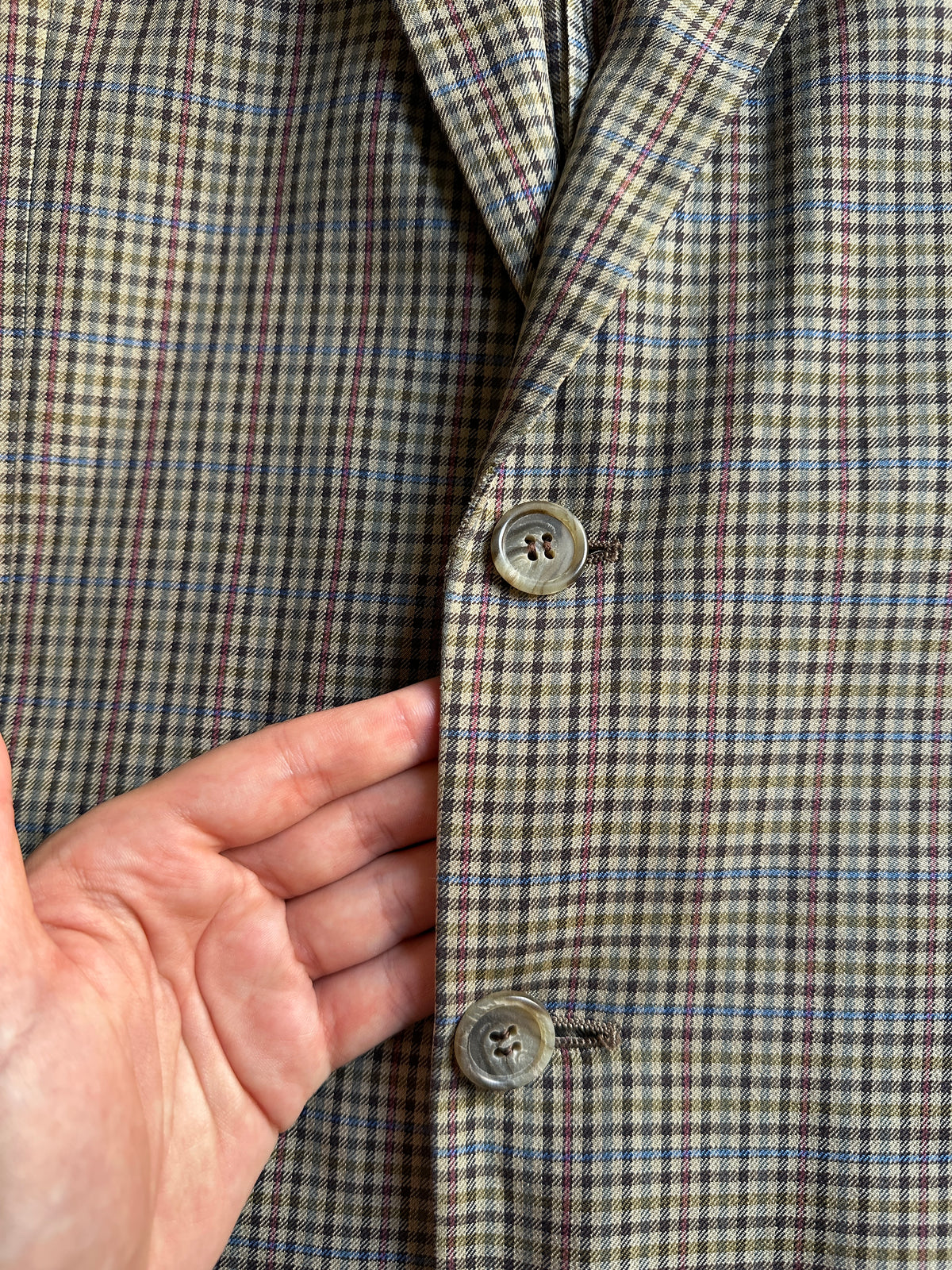 Valentino Prince of Wales Cotton Blazer