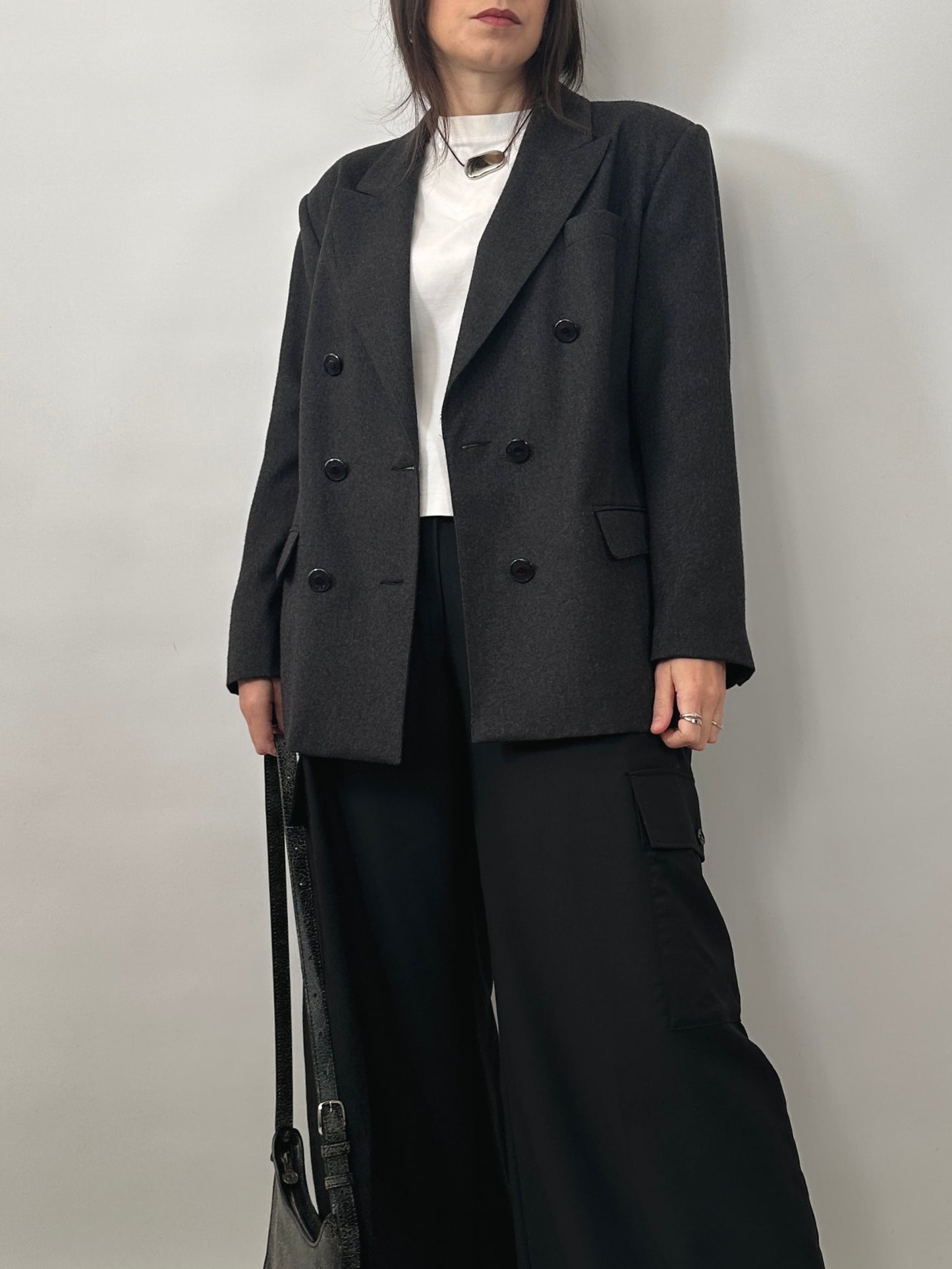 Vintage Roccobarocco Brushed Wool Blazer