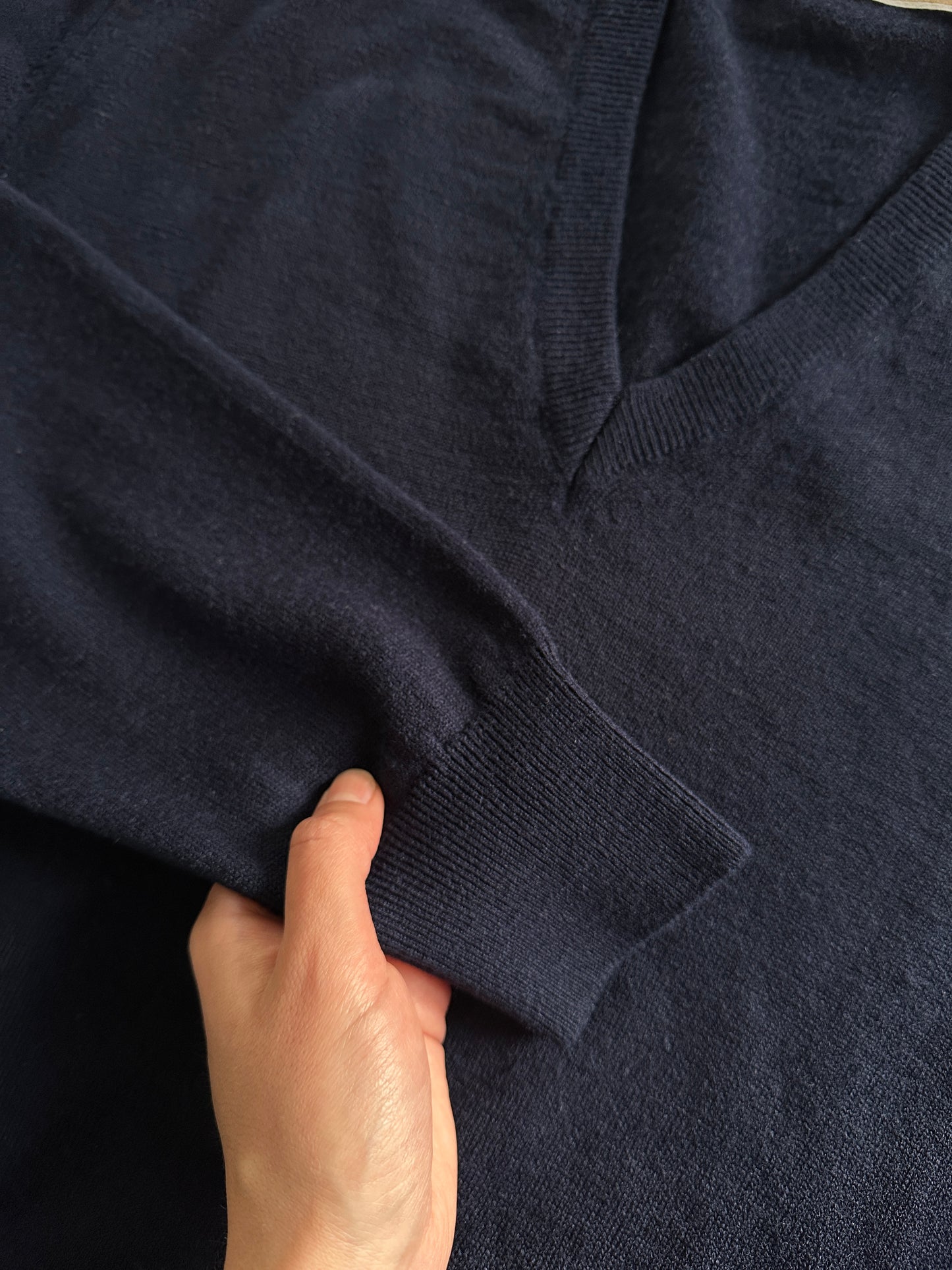 Relaxed Light Merino V-Neck Sweater