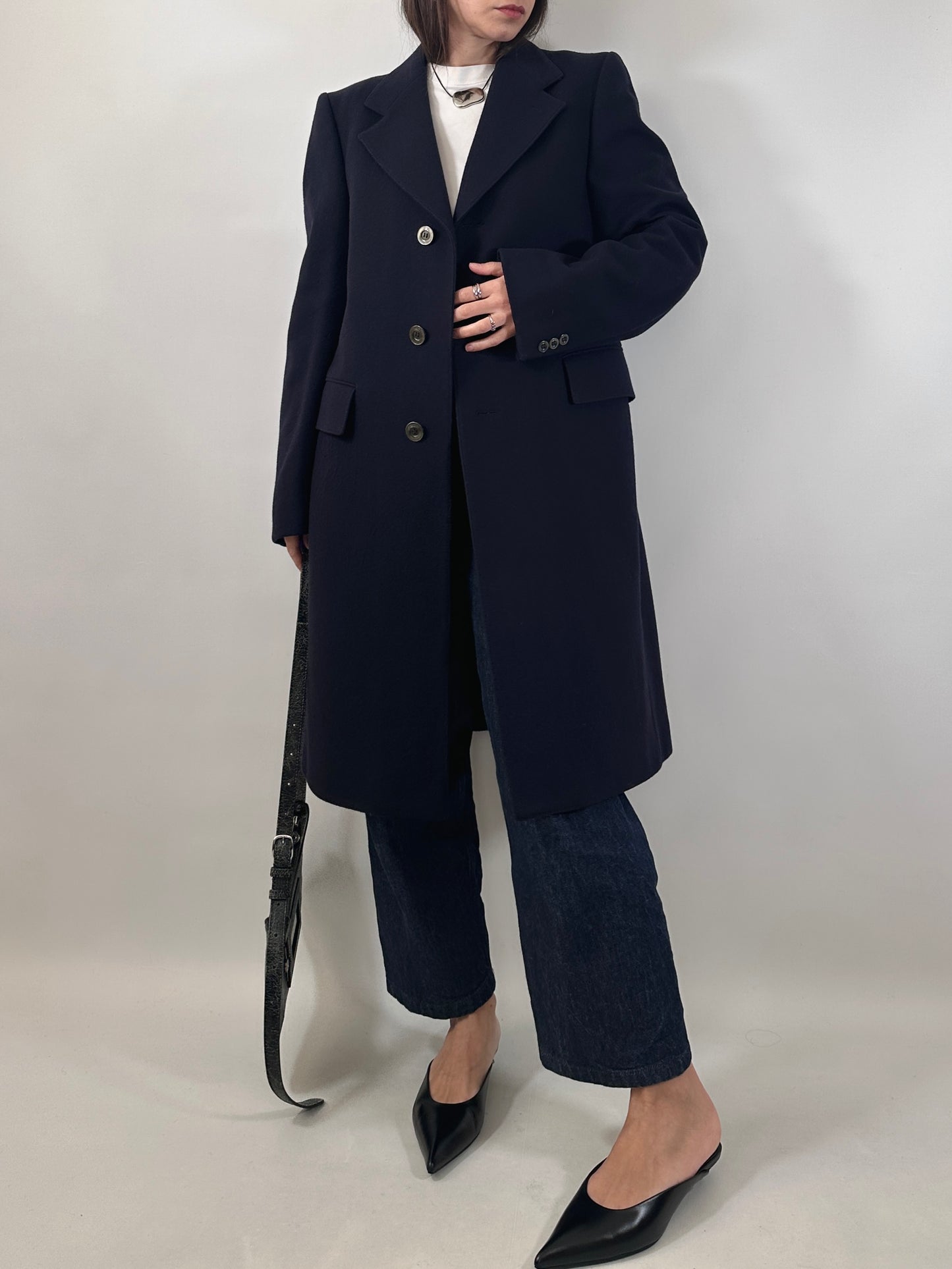 Classic Tailored Navy Coat