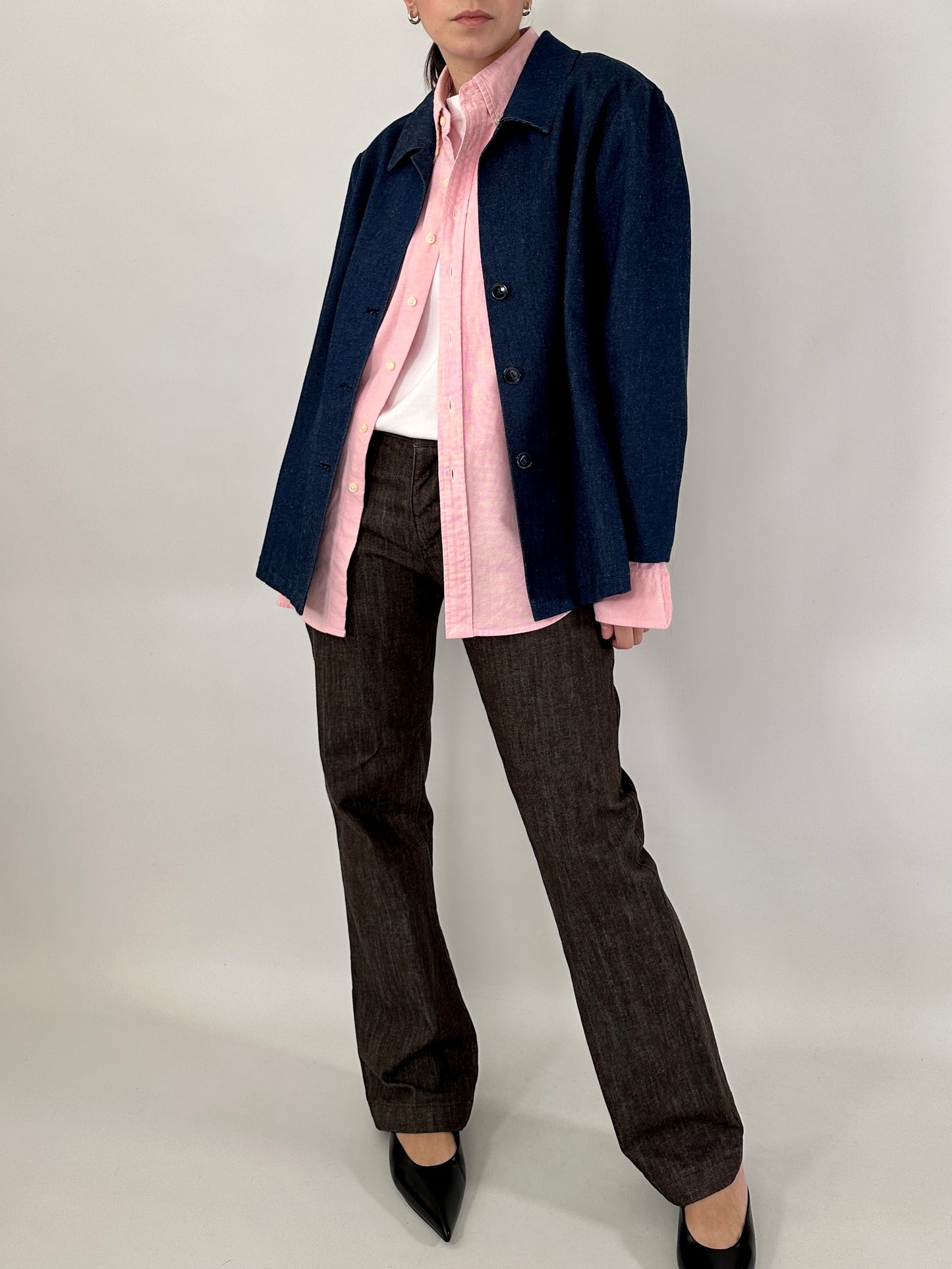 Max Mara chocolate straight jeans