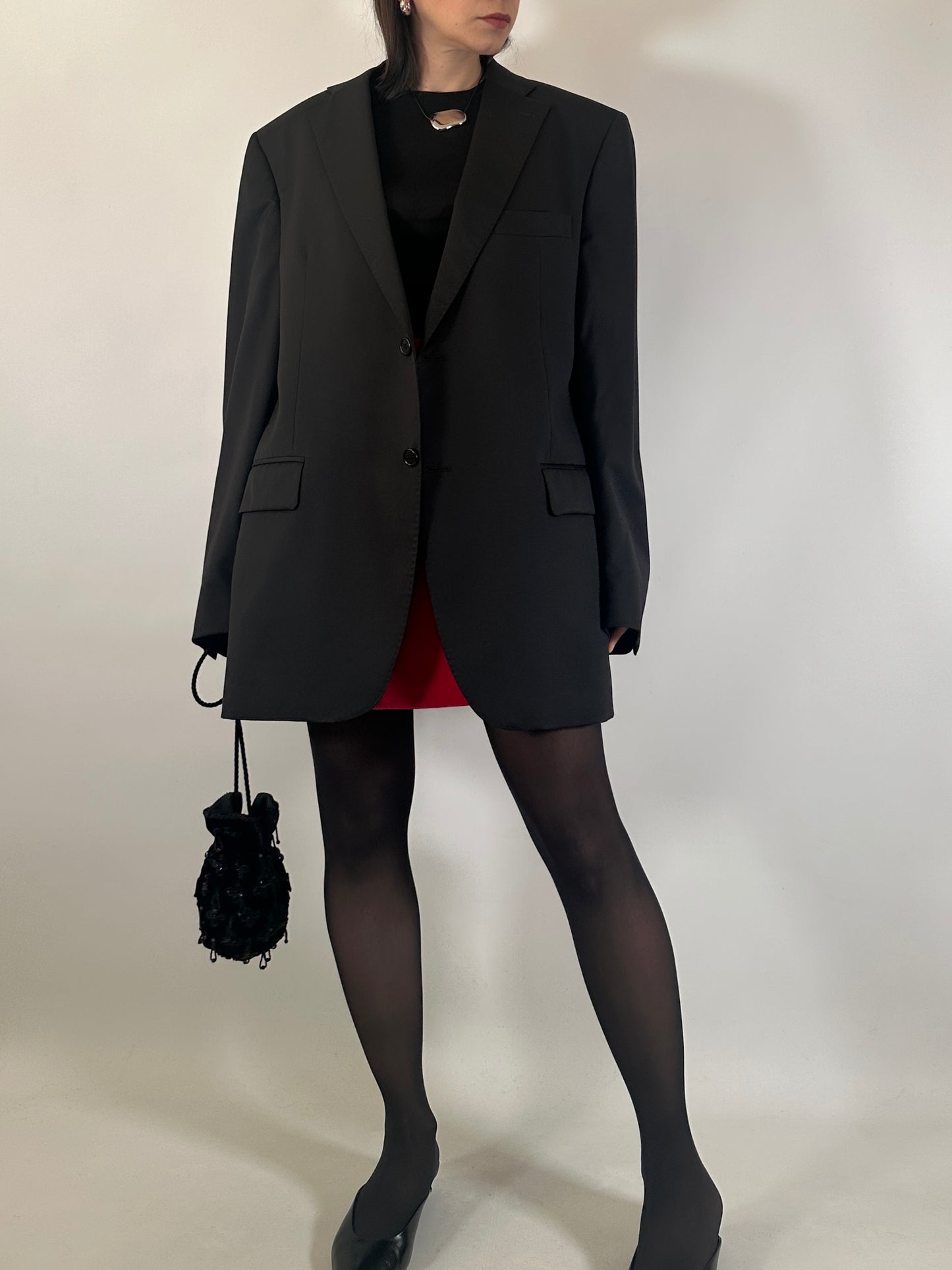 Vintage Black Tailored Blazer