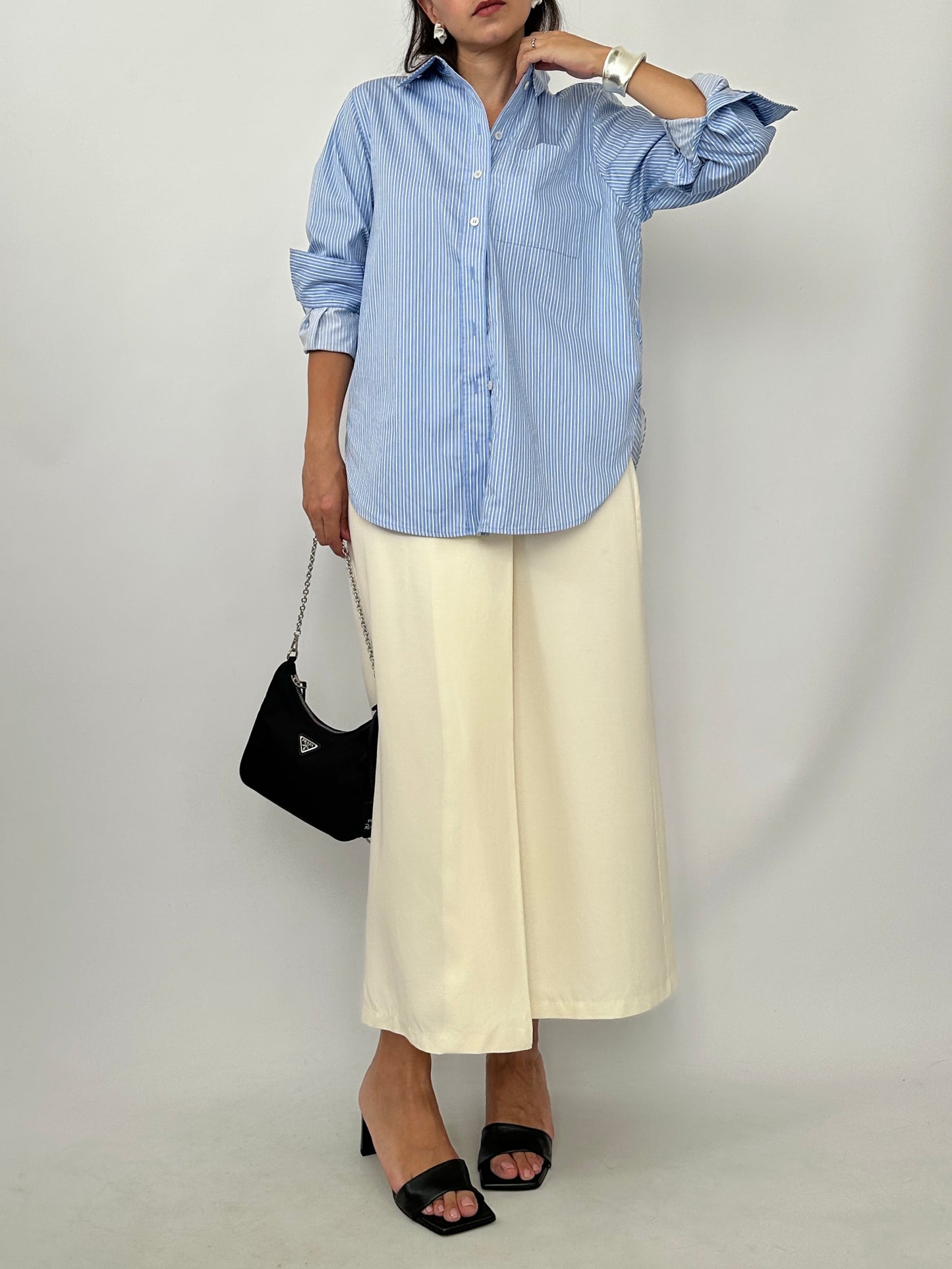Vintage Wrap Midi Skirt