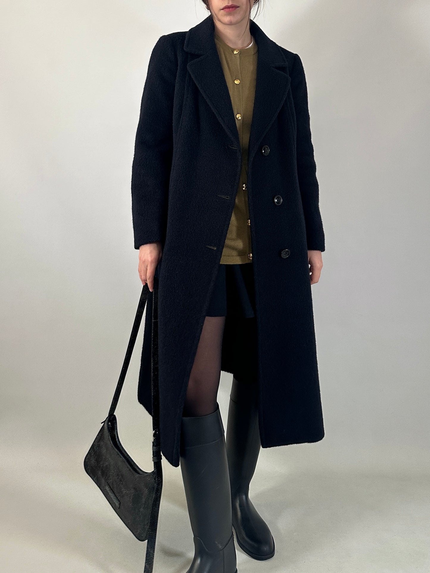 Vintage brushed wool coat