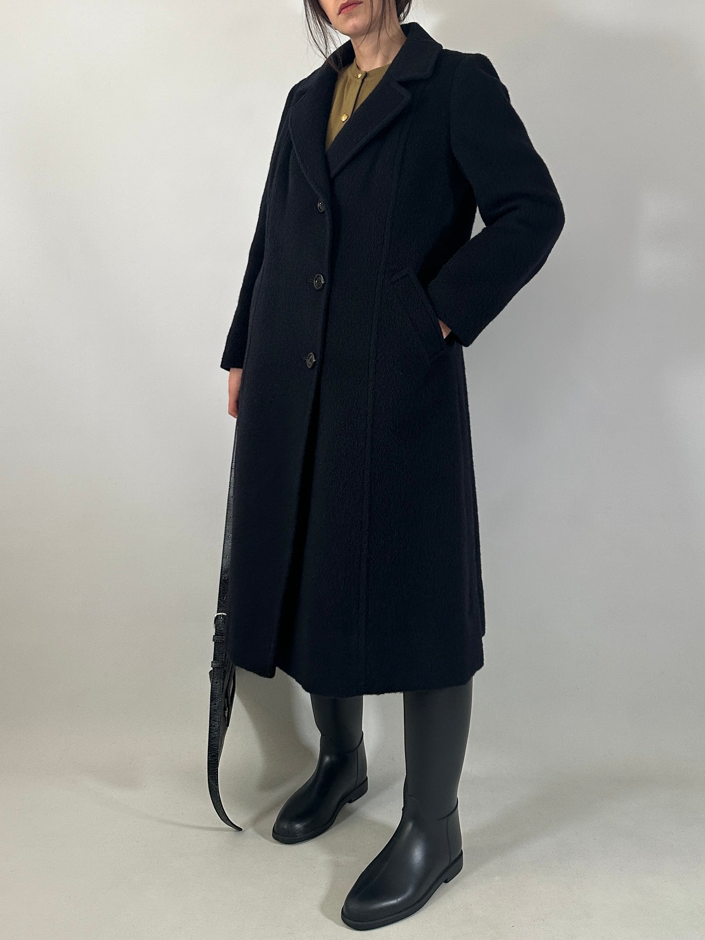 Vintage brushed wool coat