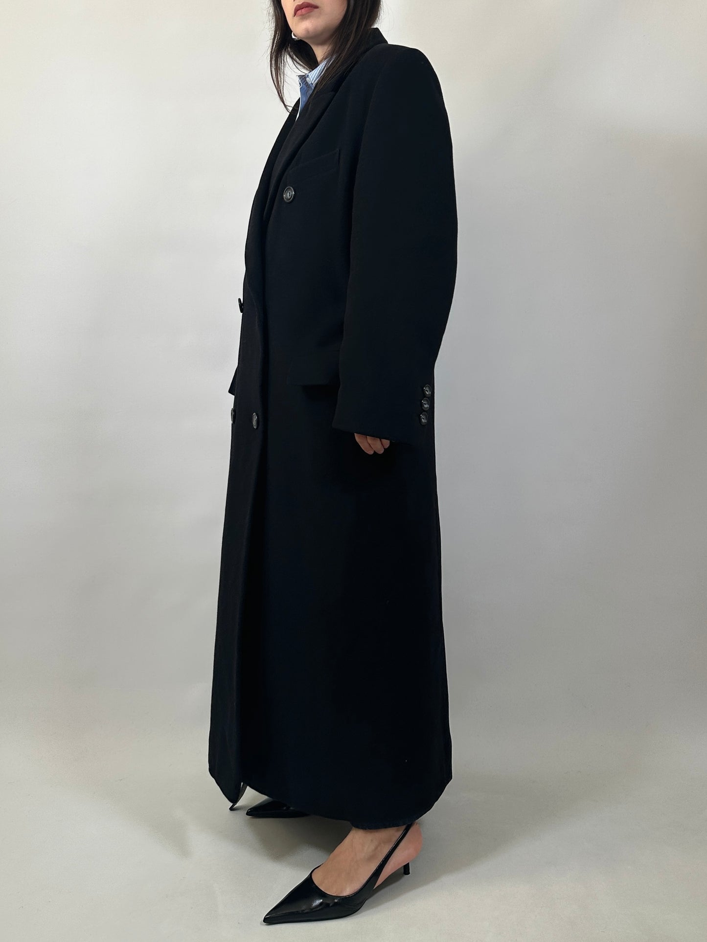 Vintage Extra Long Wool&Cashmere Coat
