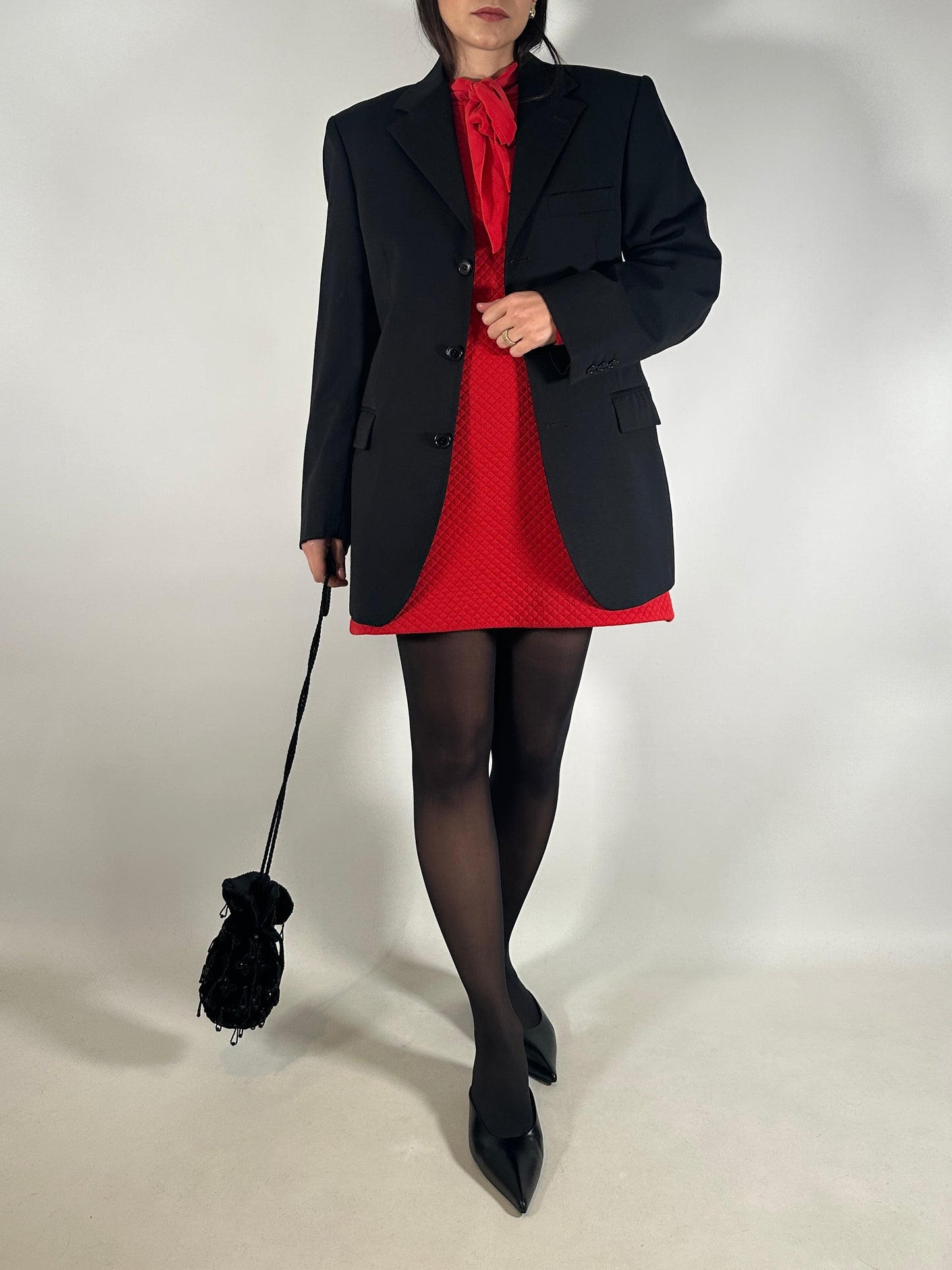 Black Wool Tailored Jacket