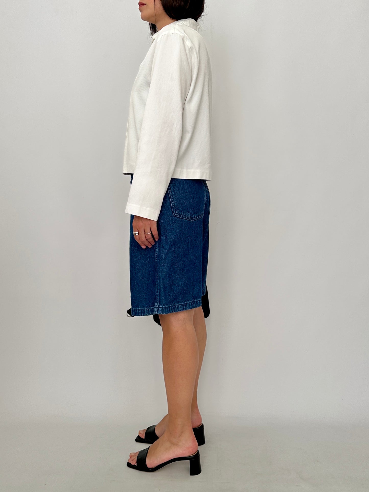 Genny Structured Cotton Boxy Fit Jacket