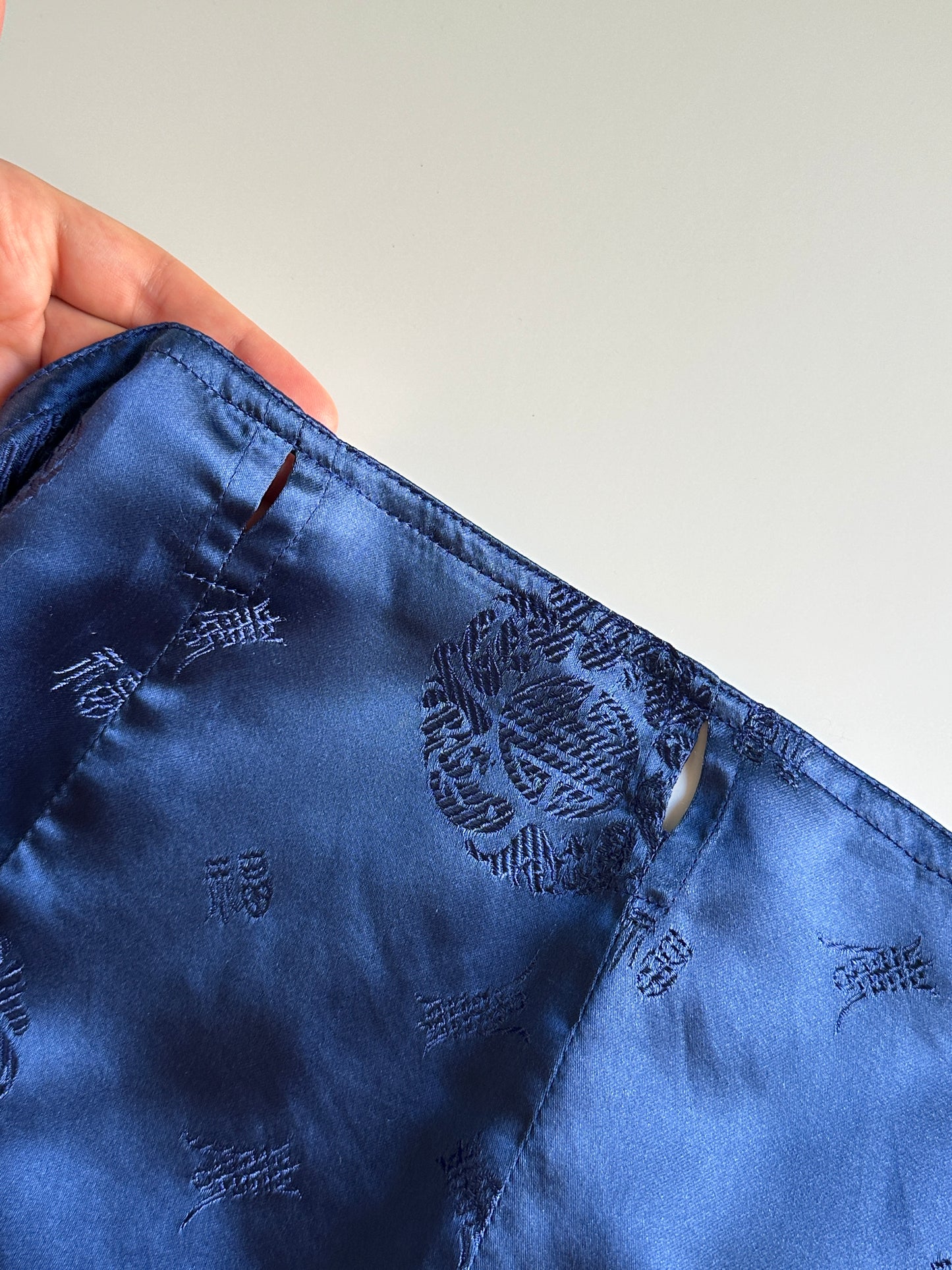 Japanese Jacquard Satin Wrap Skirt