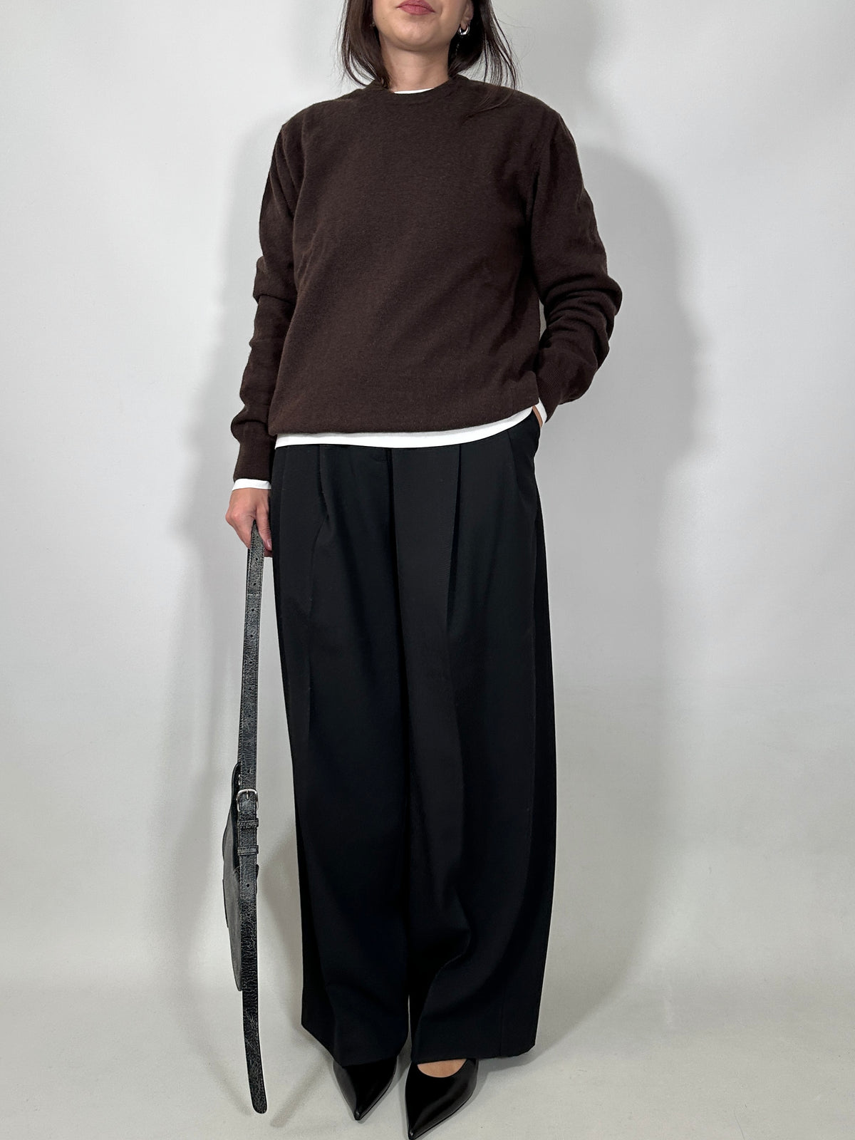 Chocolate Brown Wool Sweater