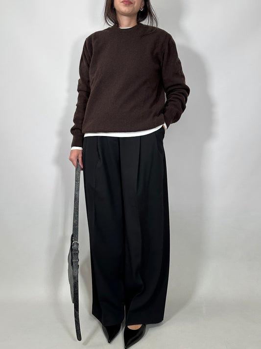 Chocolate Brown Wool Sweater