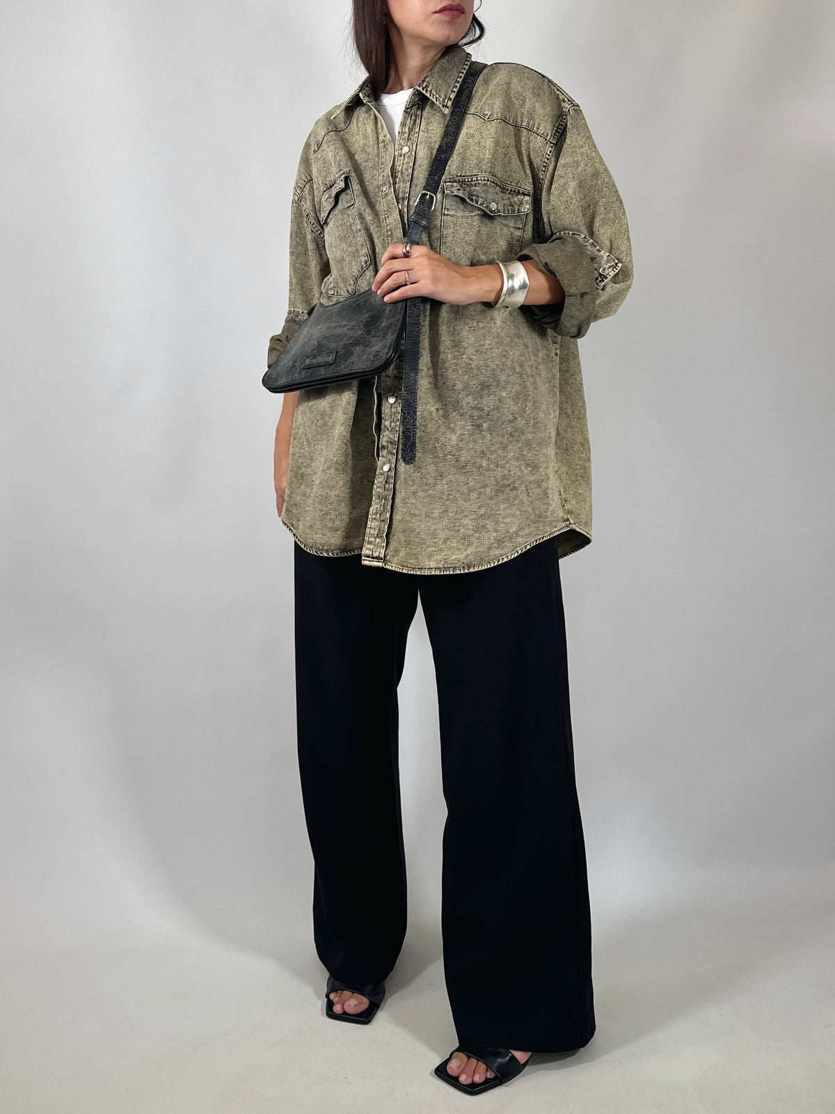Faded Wash Denim Overshirt