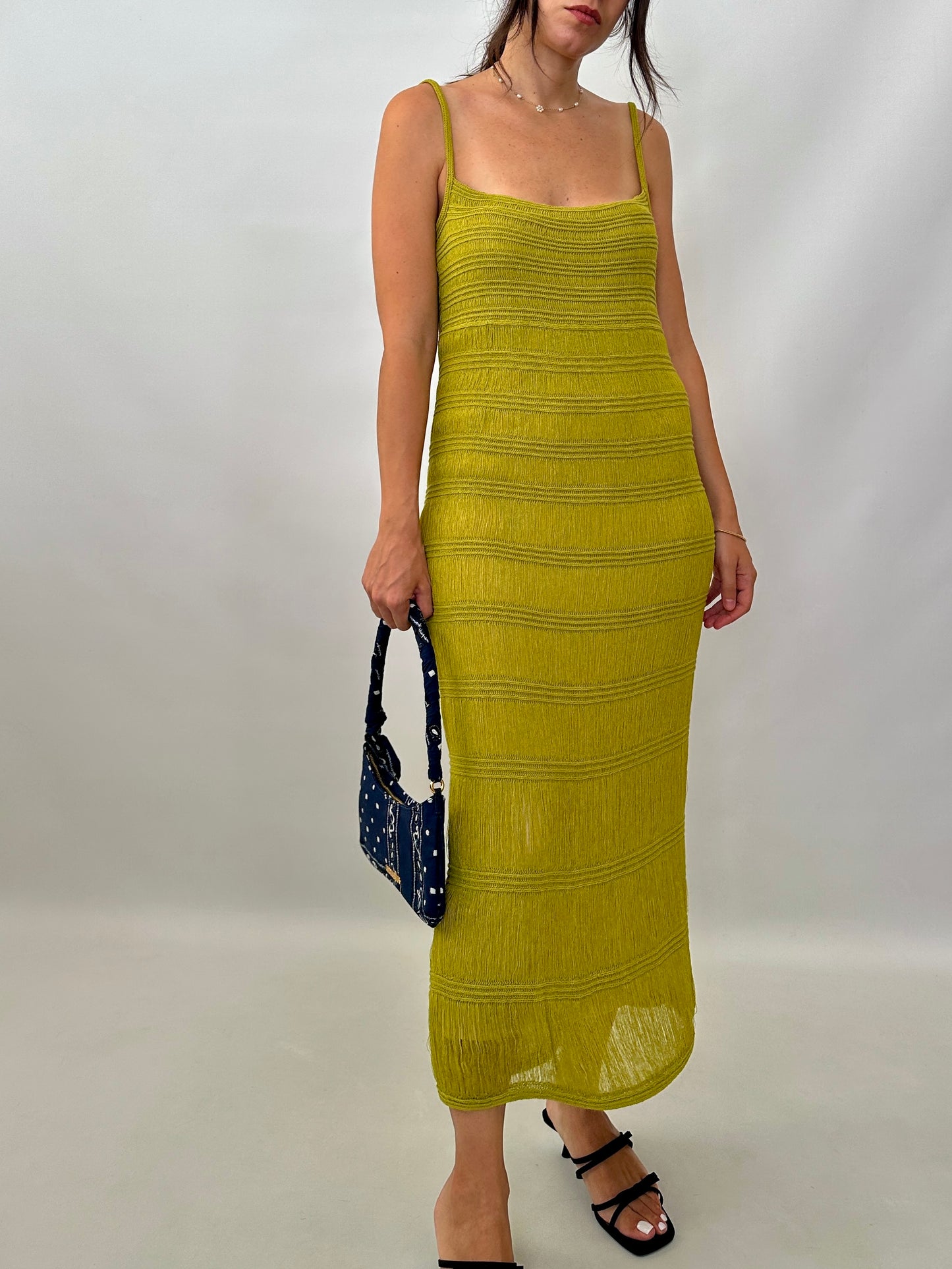 Roberto Cavalli crochet and fringe dress