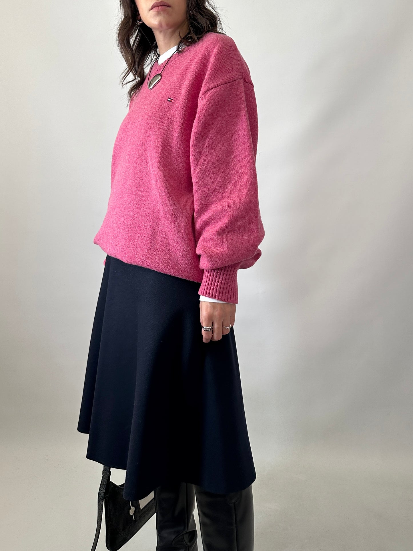 Tommy Hilfiger soft lambswool pink sweater