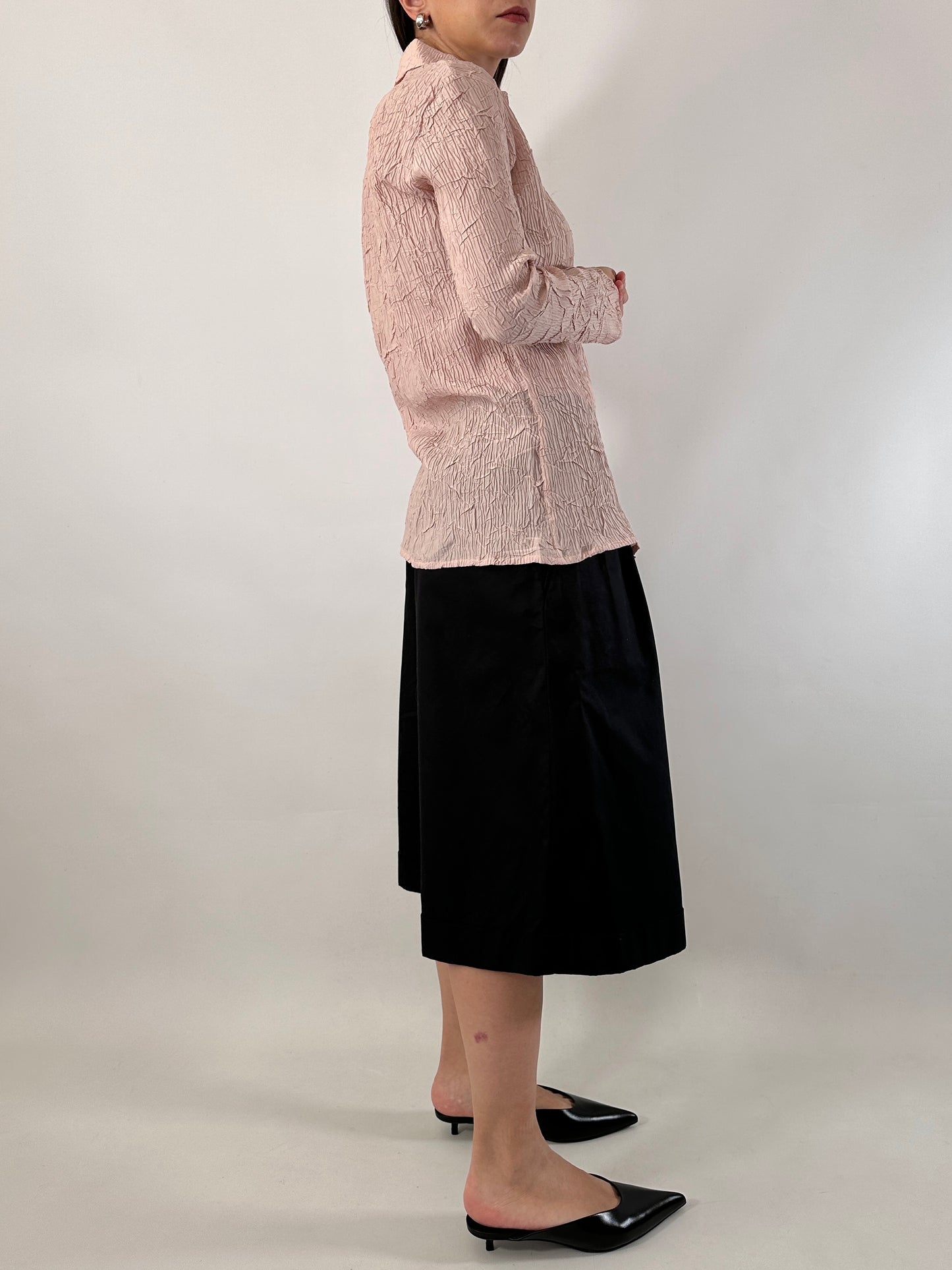 Wide leg bermuda shorts