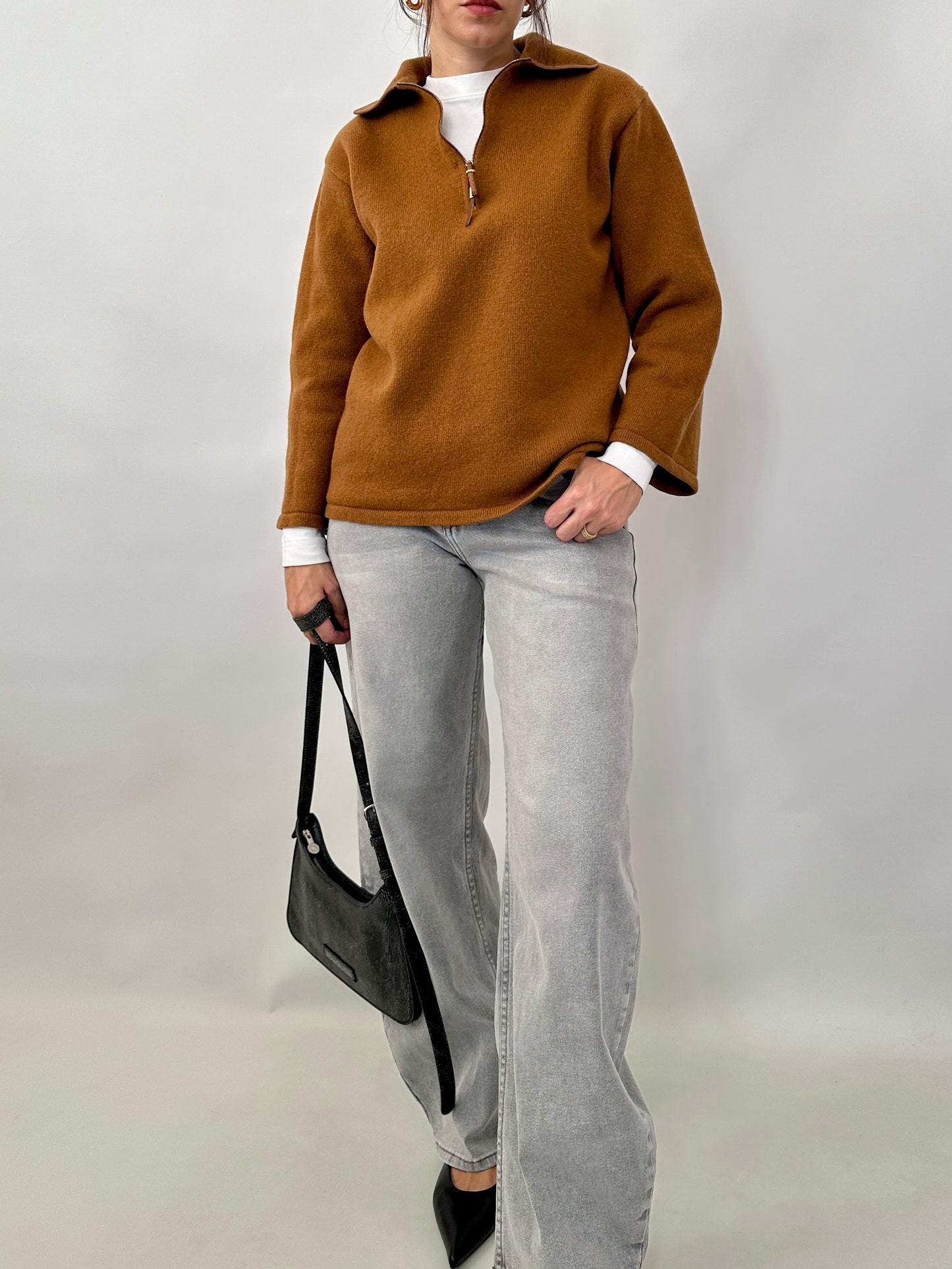 Vintage Gianfranco Ferré cashmere polo sweater