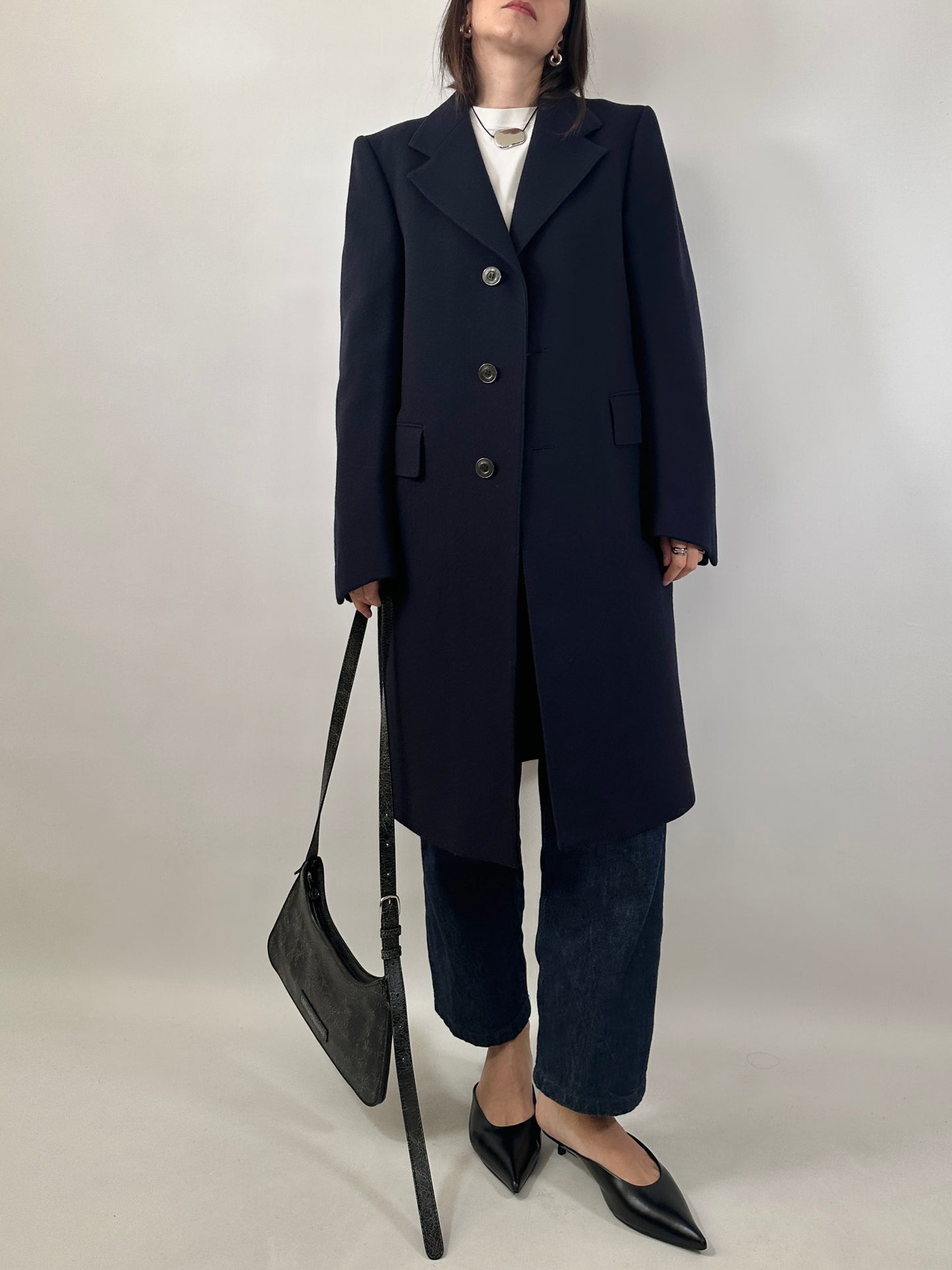Classic Tailored Navy Coat