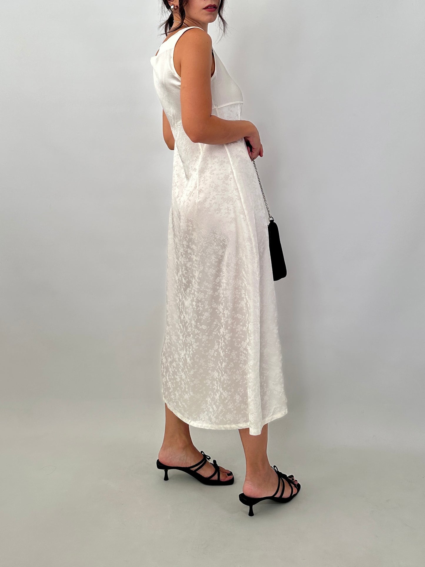 Jacquard satin vintage dress