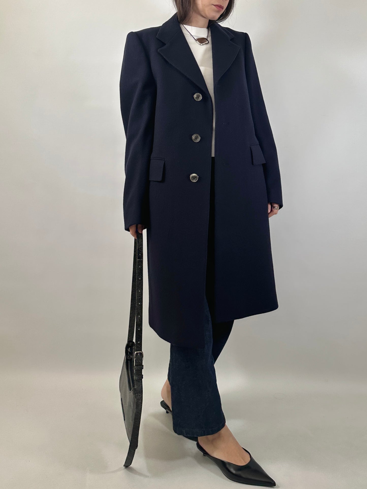 Classic Tailored Navy Coat