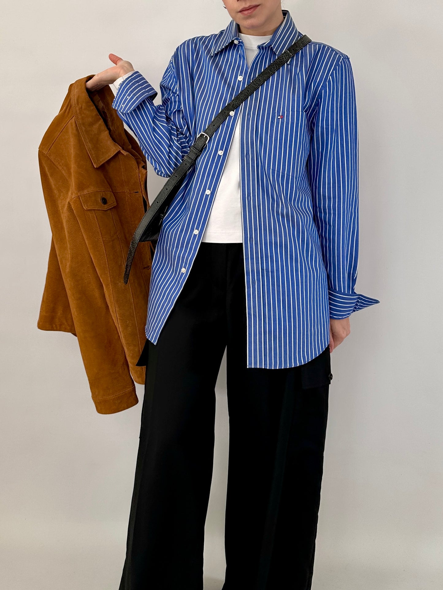 Tommy Hilfiger striped blue shirt