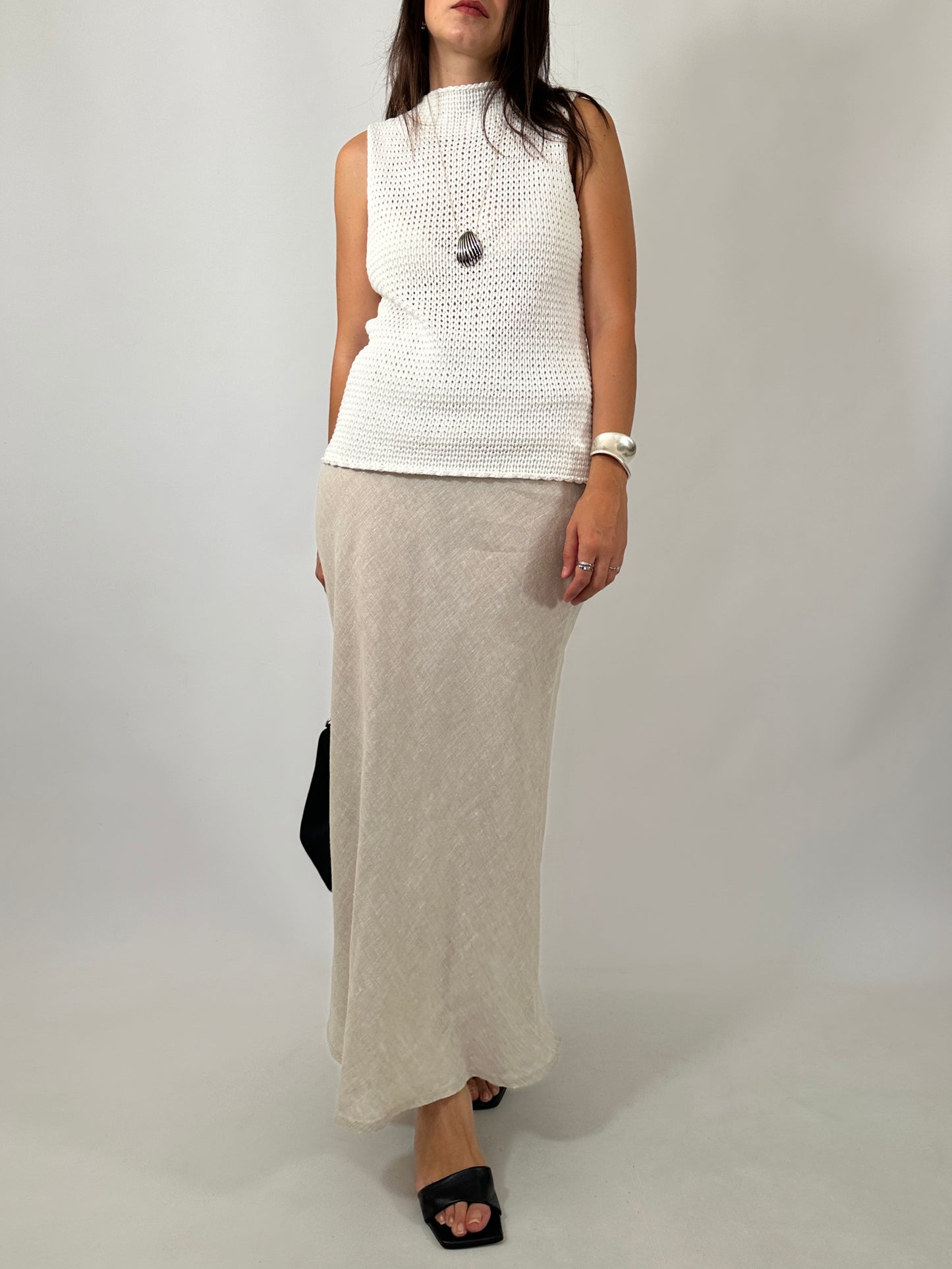 Cotton Knit Sleeveless Top