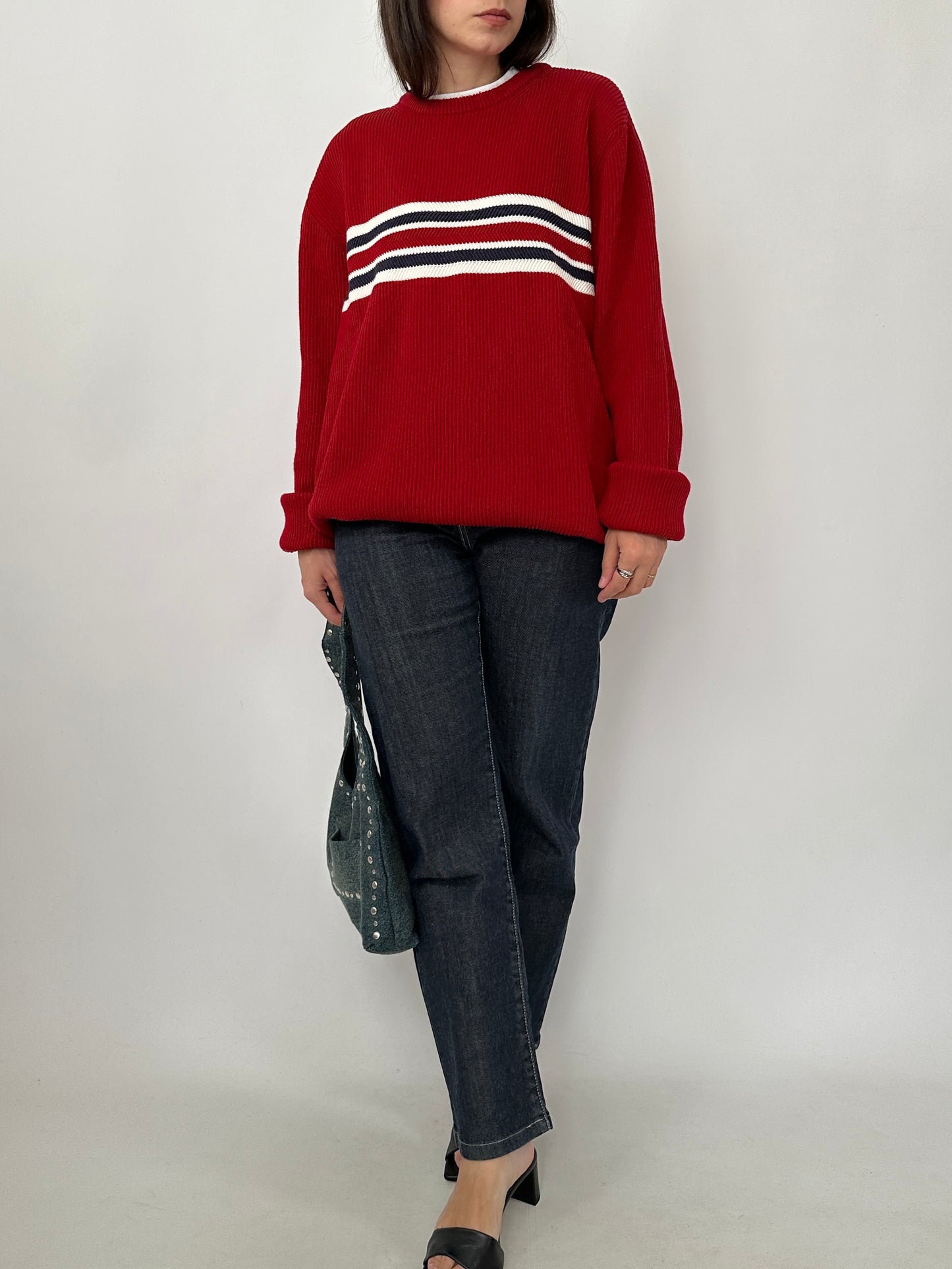 Tommy Hilfiger Rib Knit Pure Cotton Sweater