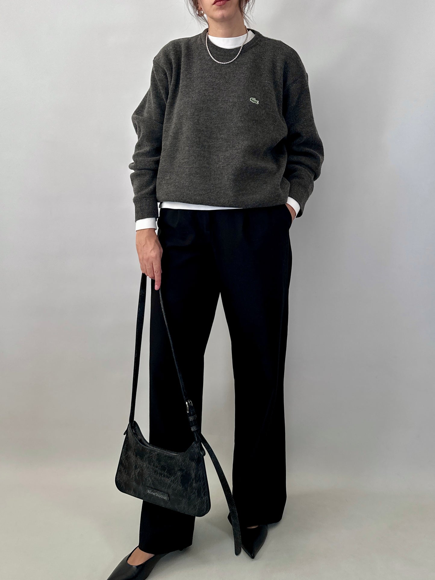 Lacoste wool blend sweater