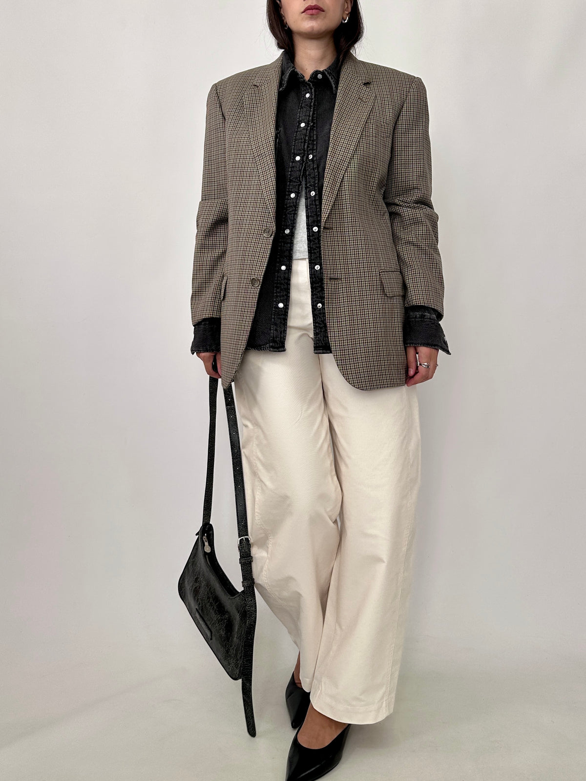 Valentino Prince of Wales Cotton Blazer